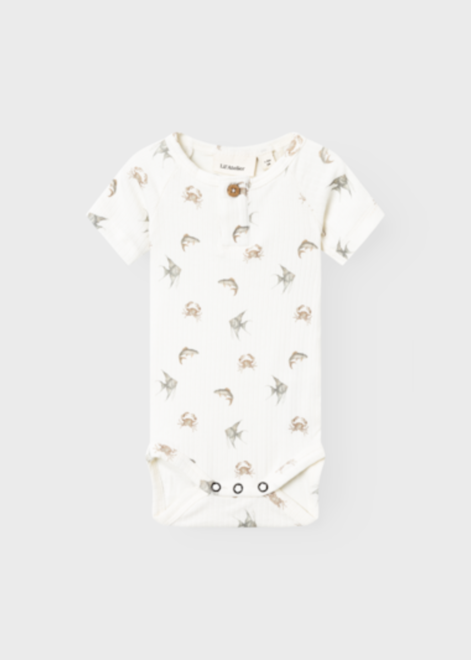 Lil' Atelier Lil' Atelier | NBMGIO SS SLIM BODY LIL - Coconut Milk/Turtle