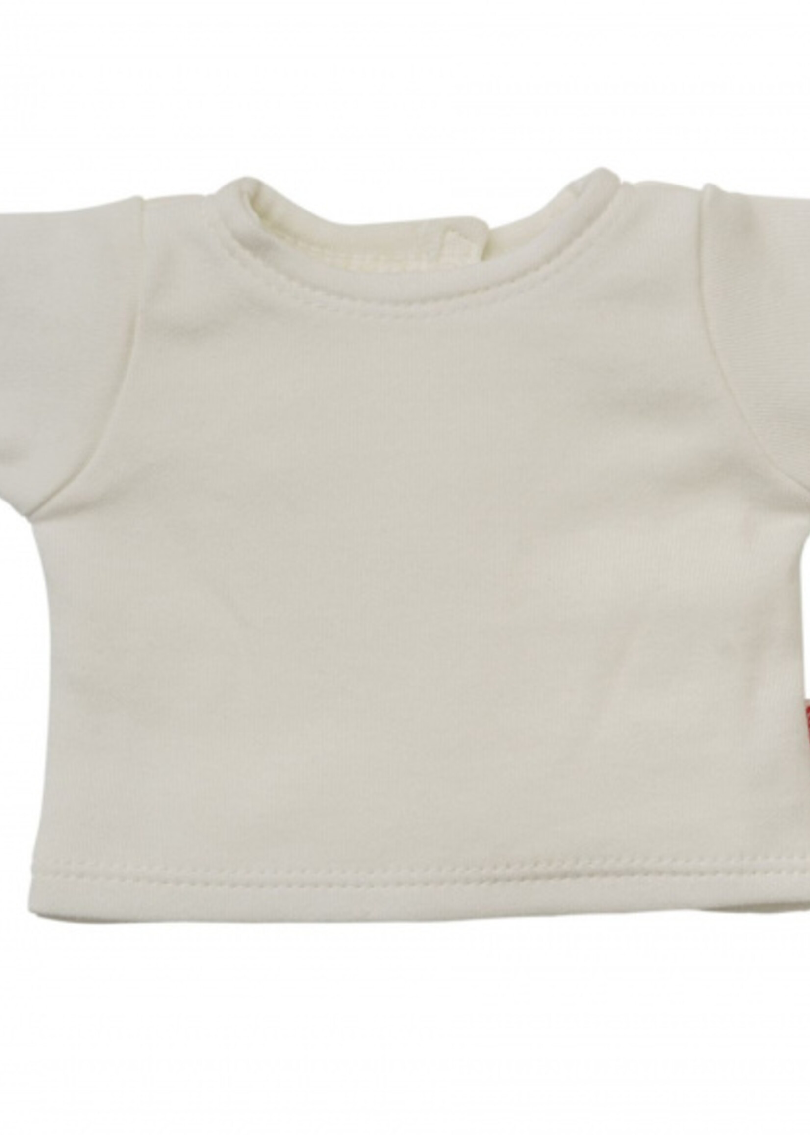 Heless Poppenkleding | Tuinbroek met t-shirt okergeel/wit (28-35 cm)