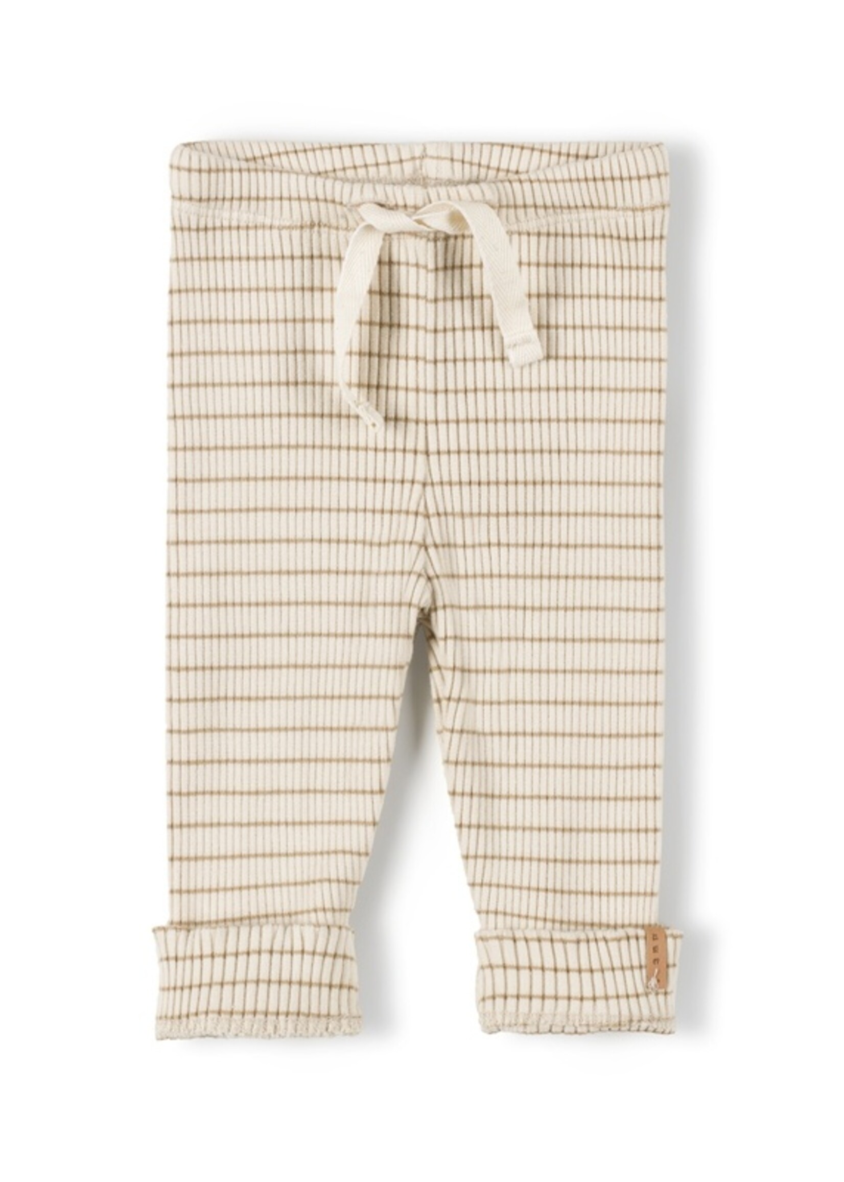 Nixnut | Rib Legging - Biscuit Stripe