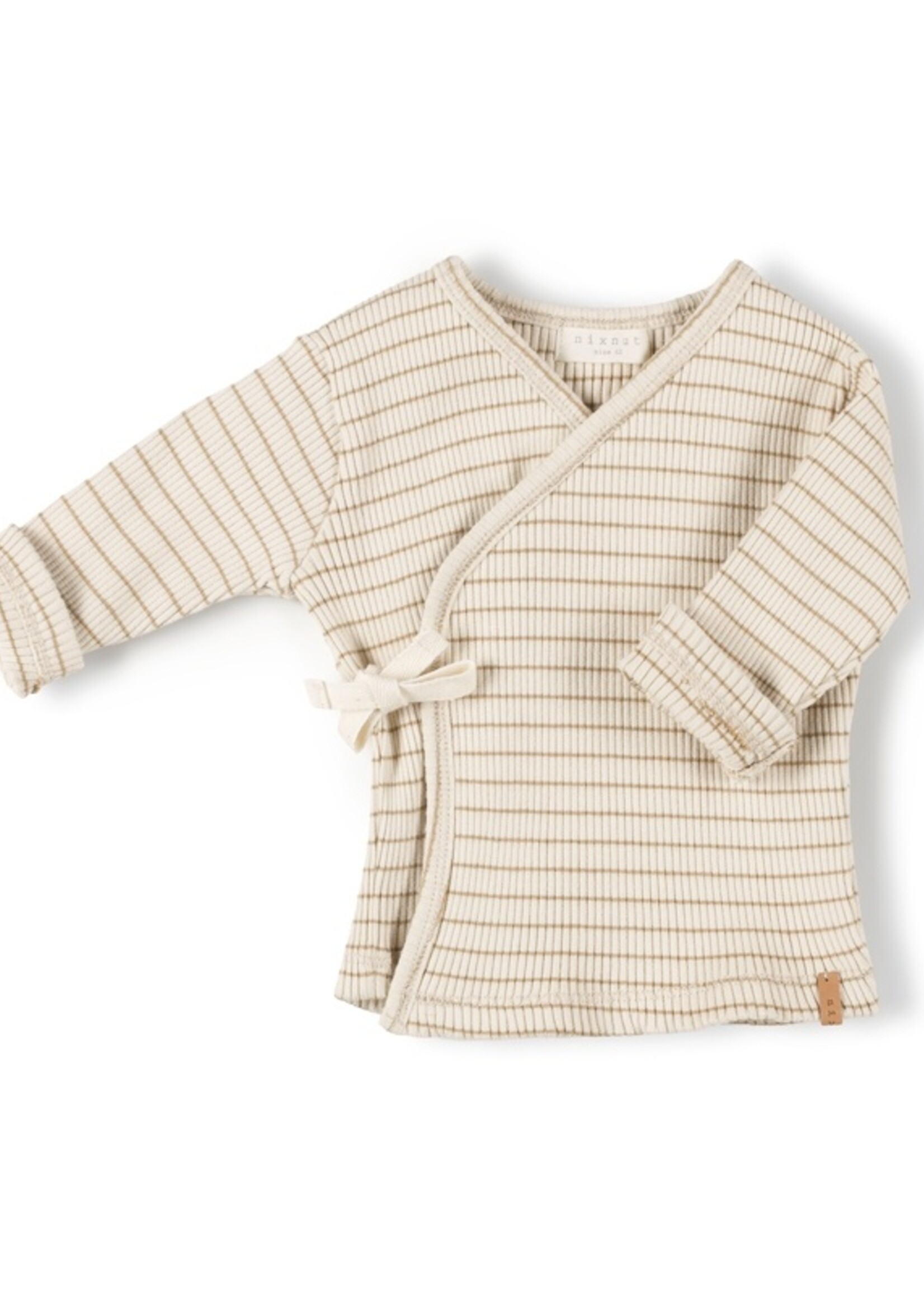 Nixnut Nixnut | Rib vest - Biscuit Stripe