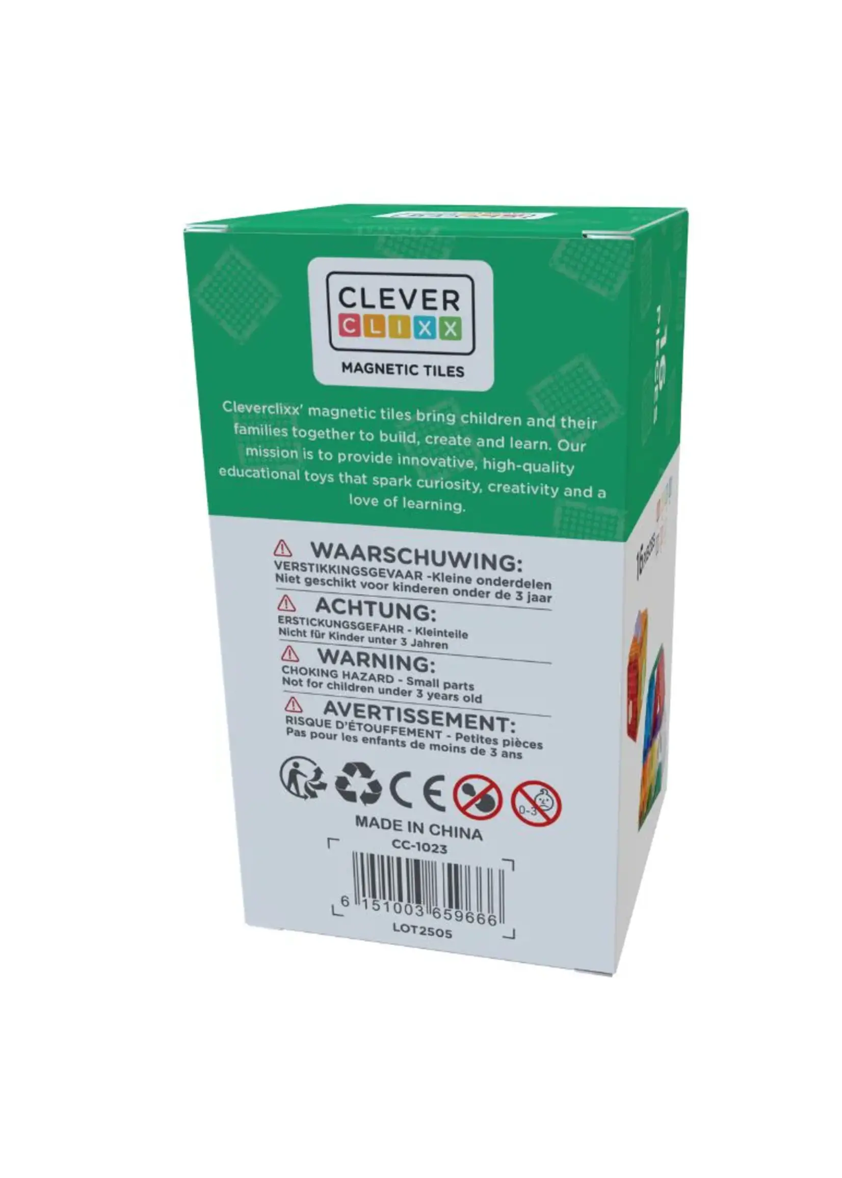 Cleverclixx Cleverclixx | Brick set intense - 16 pieces