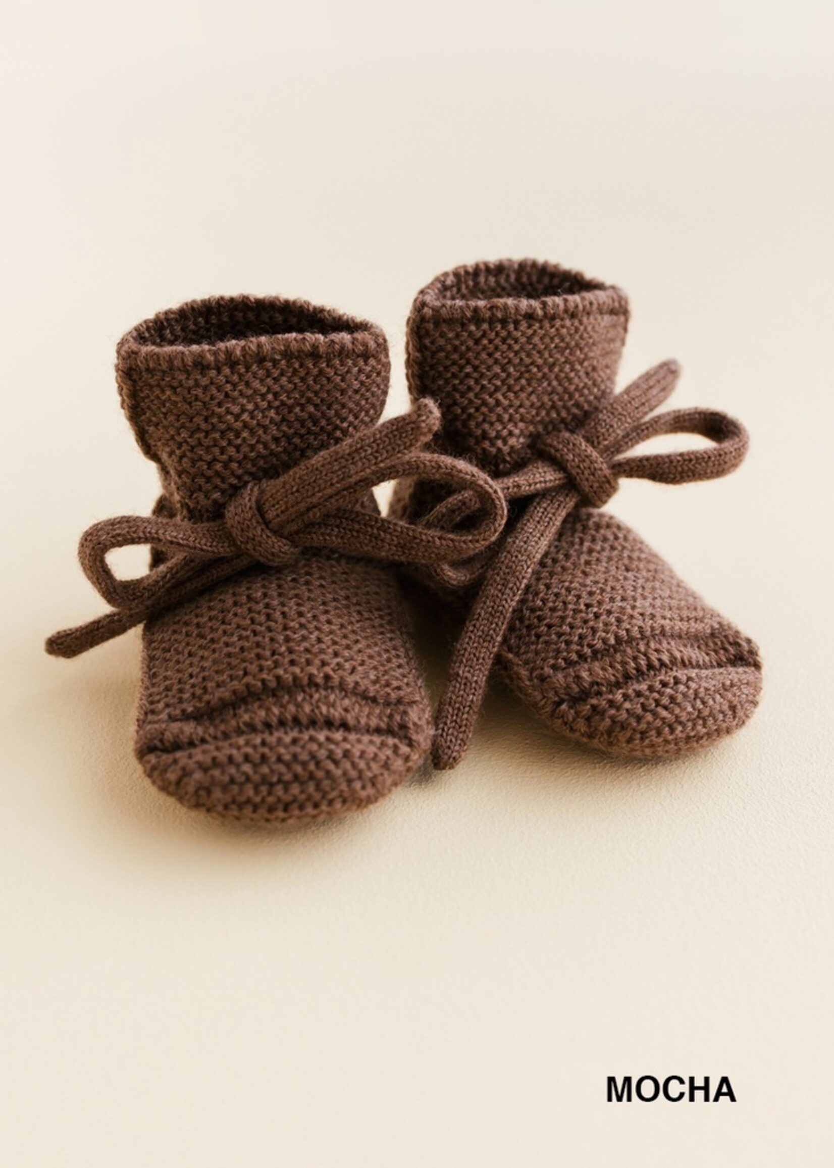 hvid Hvid | Booties - Mocha - 0-9 m