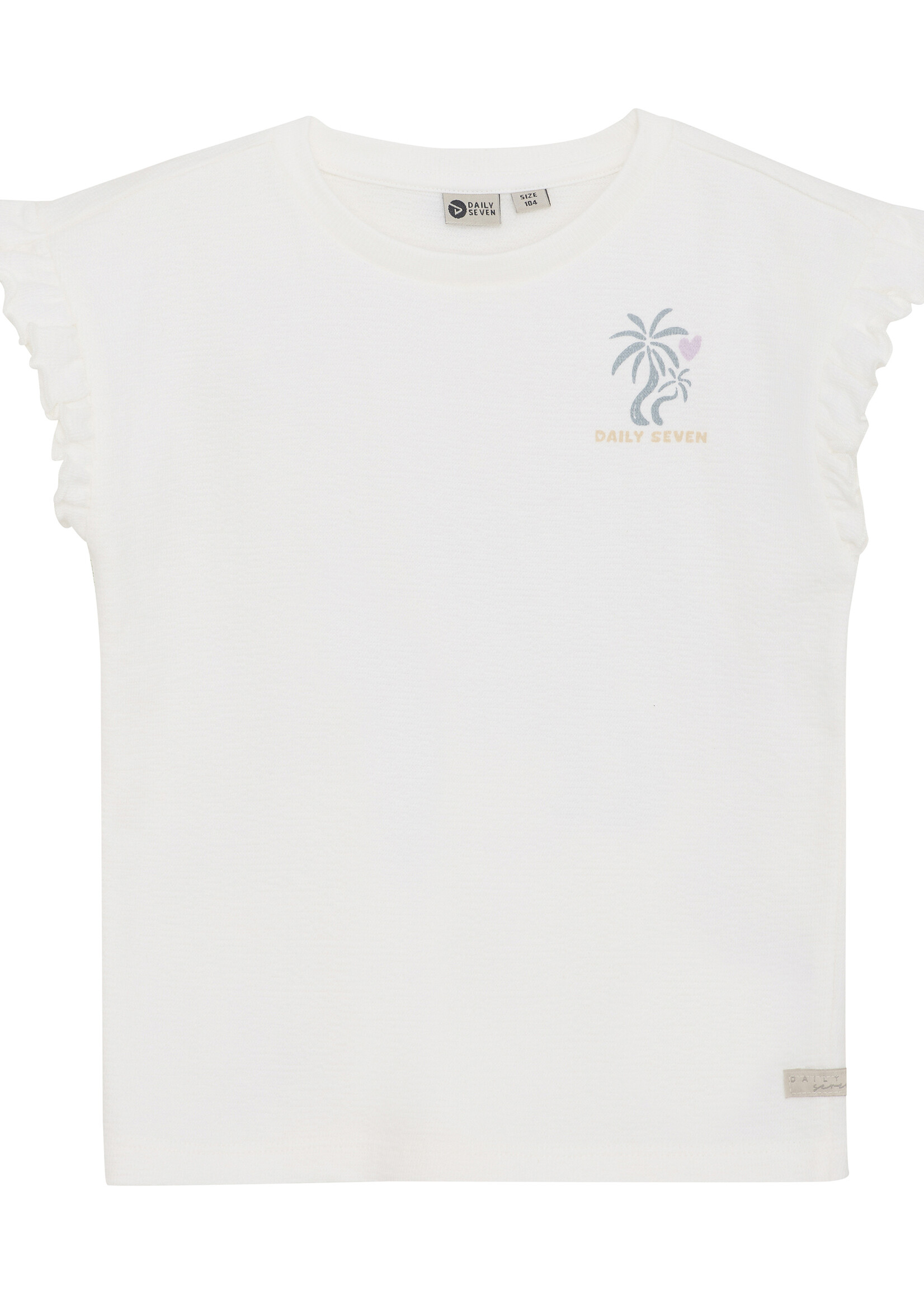 Daily7 Daily7 | T-shirt Backprint – White
