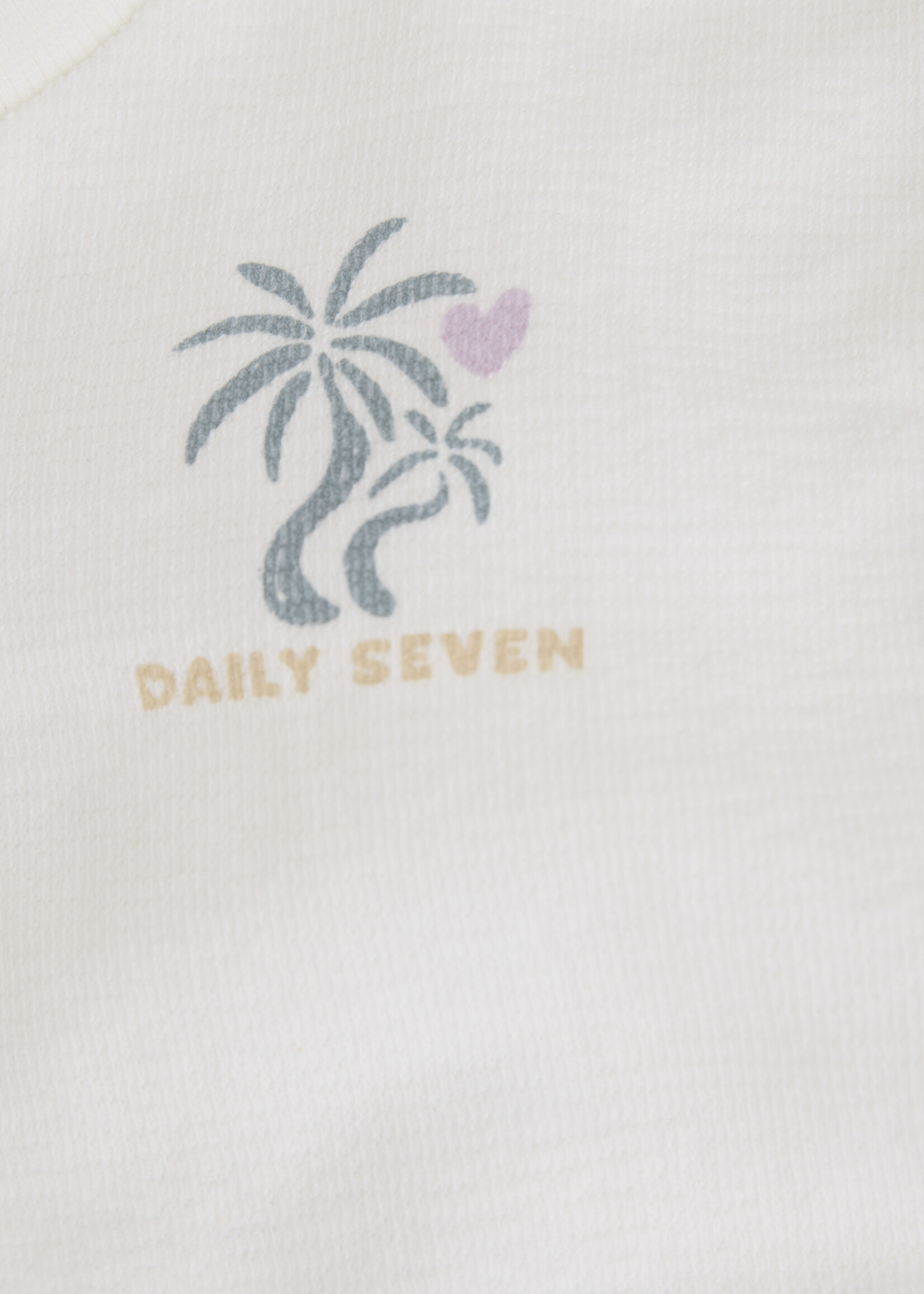 Daily7 Daily7 | T-shirt Backprint – White