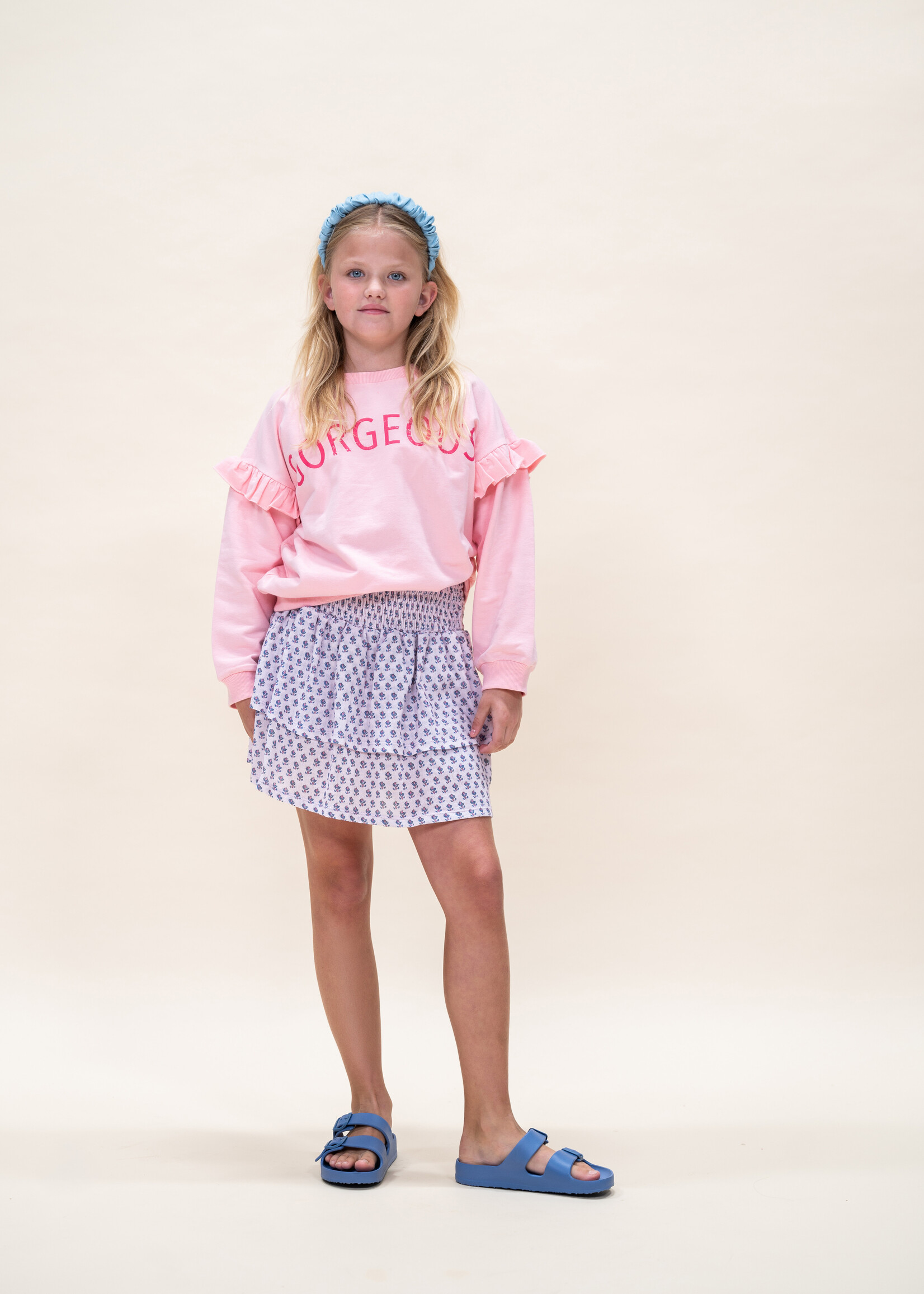 Petit Blush Petit Blush | Ruffle Sweater - Crystal Rose