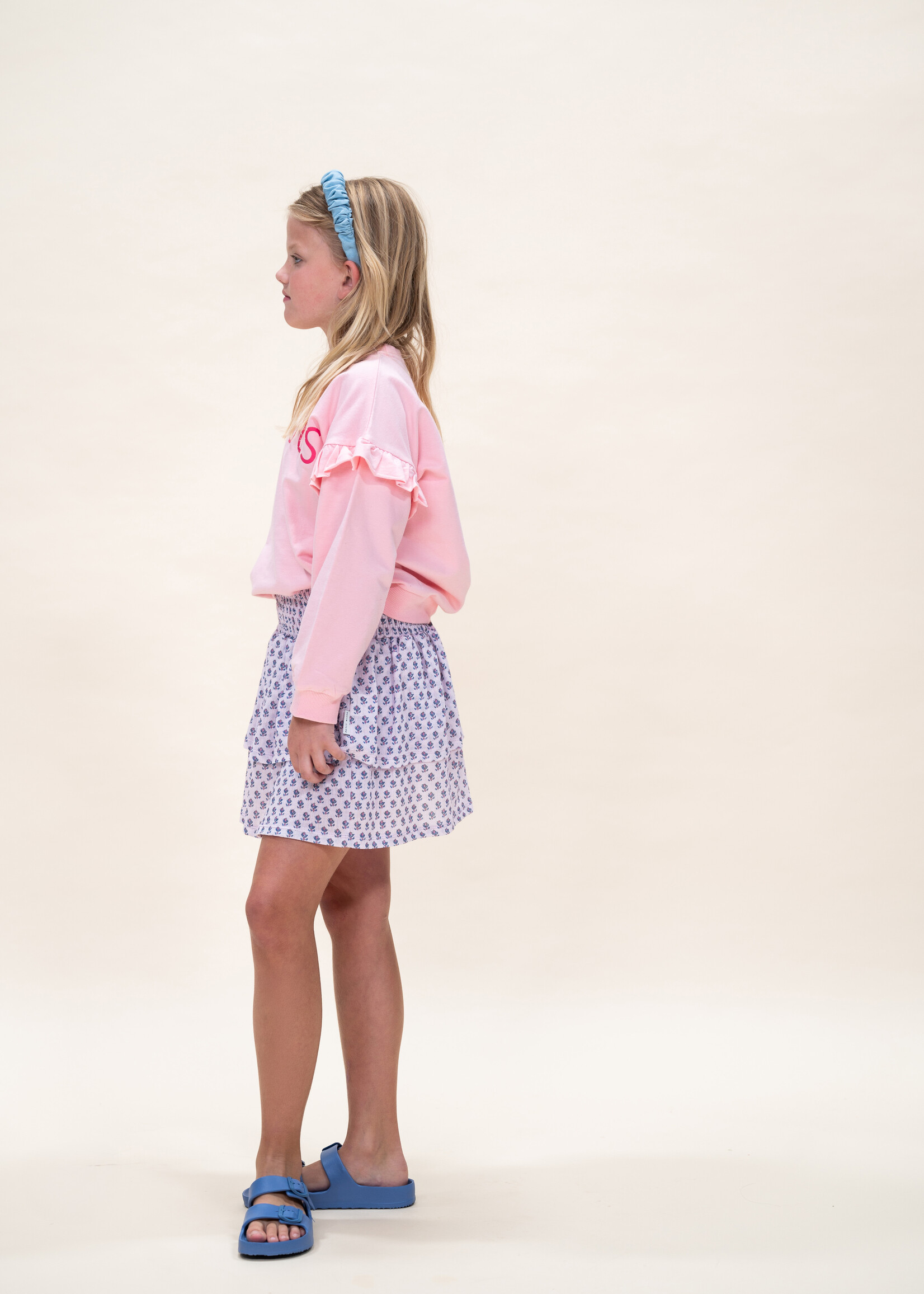 Petit Blush Petit Blush | Ruffle Sweater - Crystal Rose