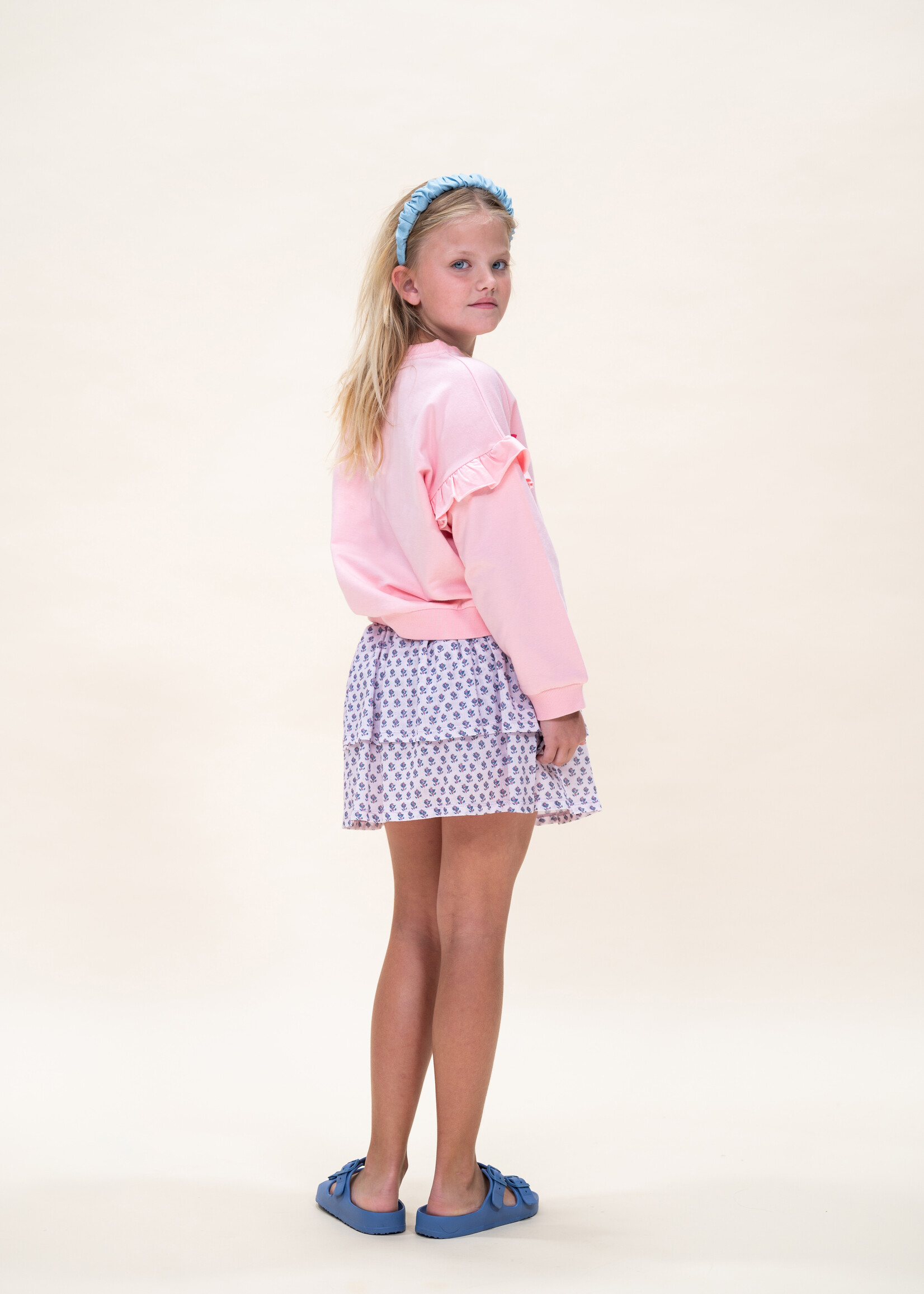 Petit Blush Petit Blush | Ruffle Sweater - Crystal Rose