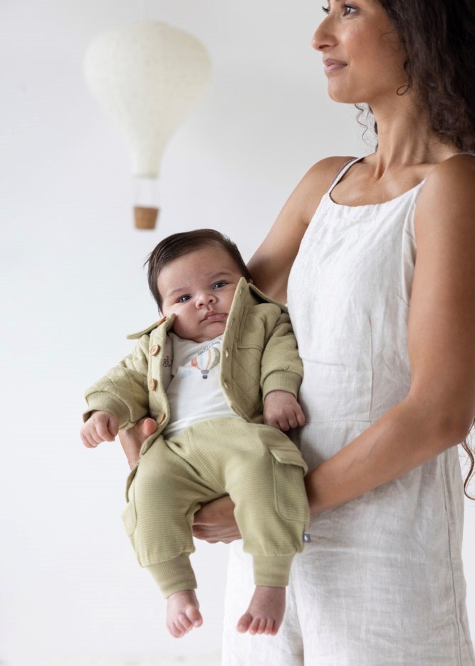 Feetje Feetje | Broek rib Min Adventur - Olijf