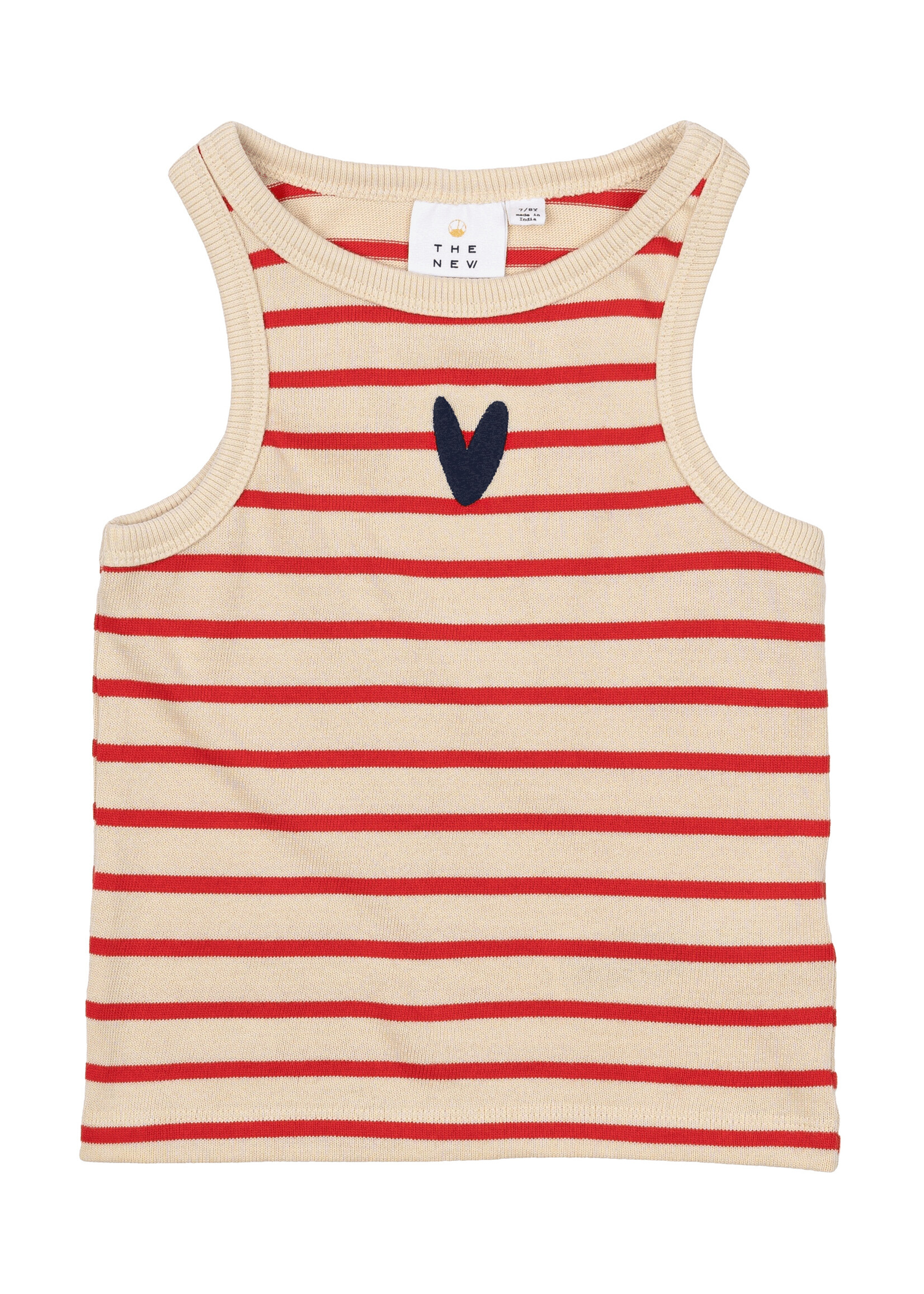 THE NEW The New | SL Top – Nil Short Top – Poppy Red Striped