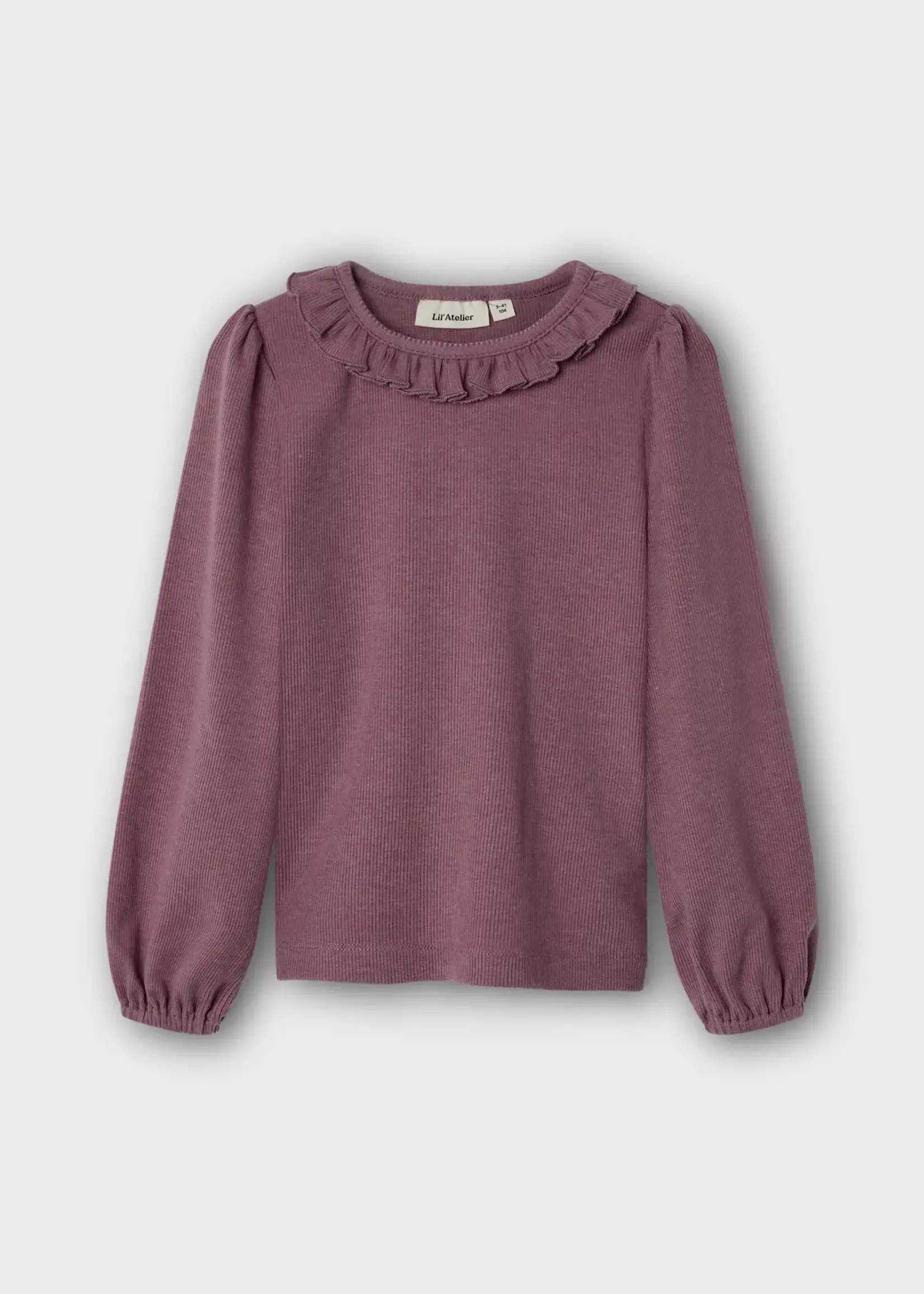 Lil’ Atelier Lil’ Atelier | NMFDARLA LS SLIM TOP LIL - Nostalgia Rose