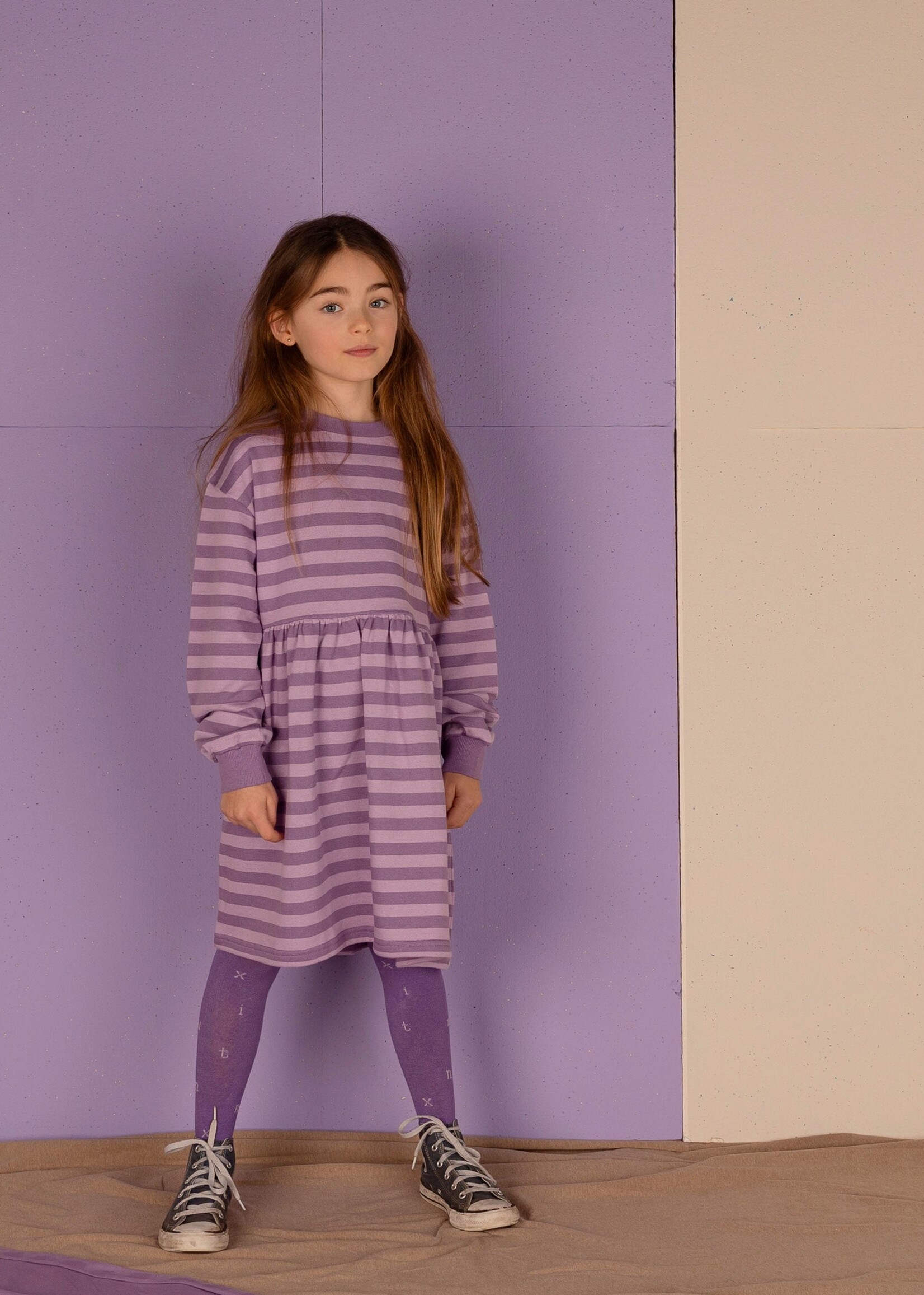 Nixnut Nixnut | Letter Tights - Purple