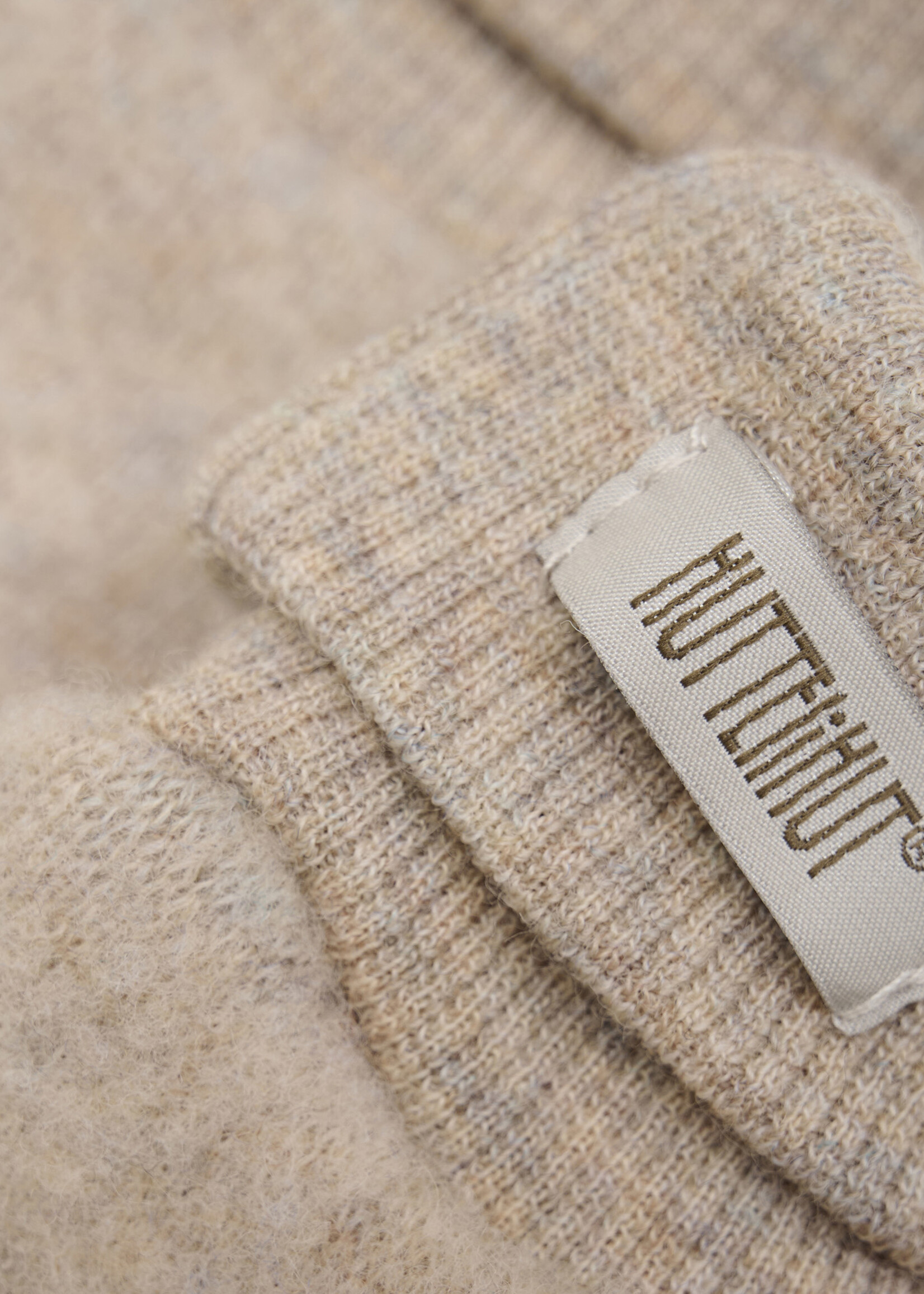 Huttelihut HUTTEliHUT | Mittens Wool Fleece 2-layer – Camel Melange
