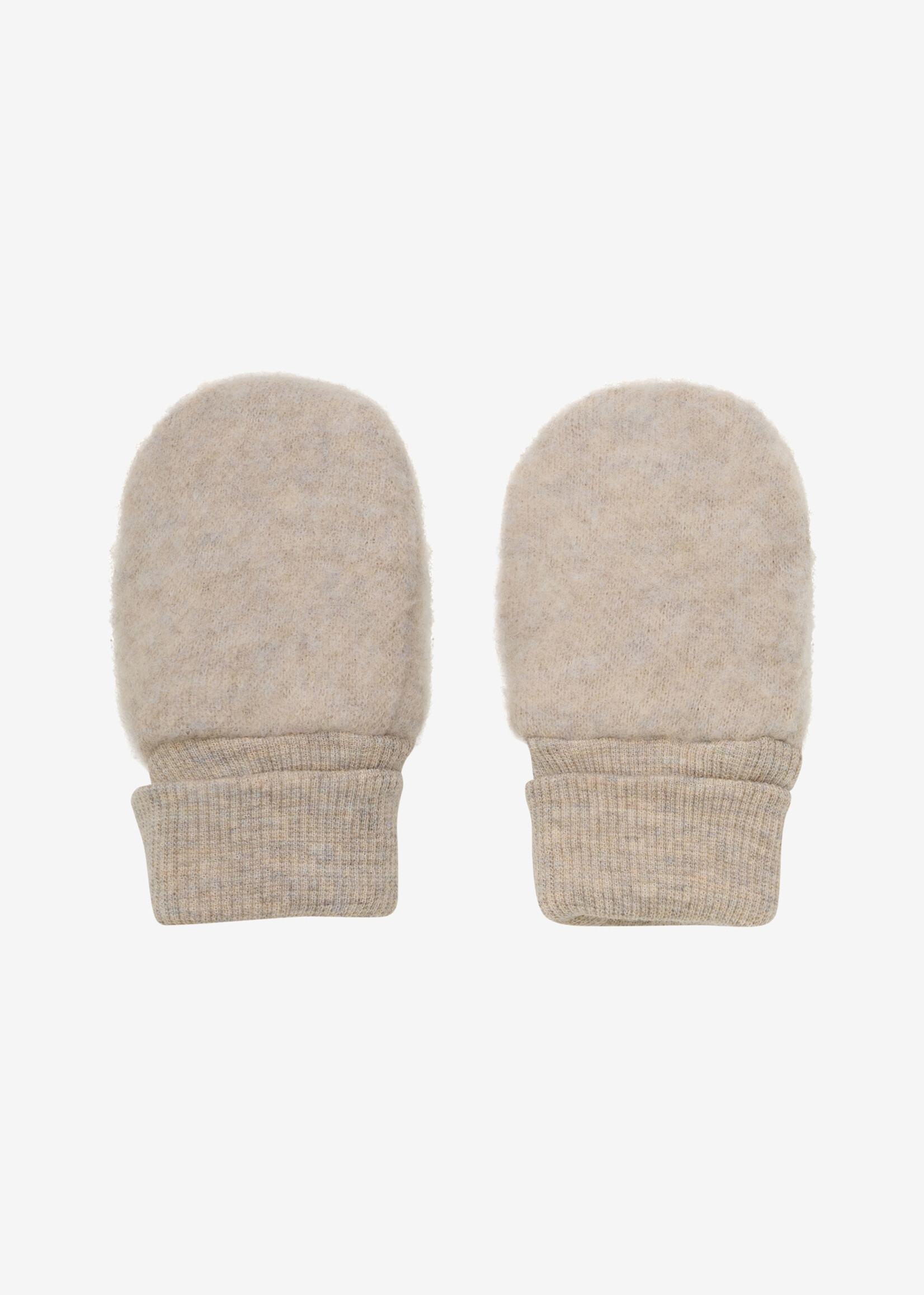 Huttelihut HUTTEliHUT | Mittens Wool Fleece 2-layer – Camel Melange
