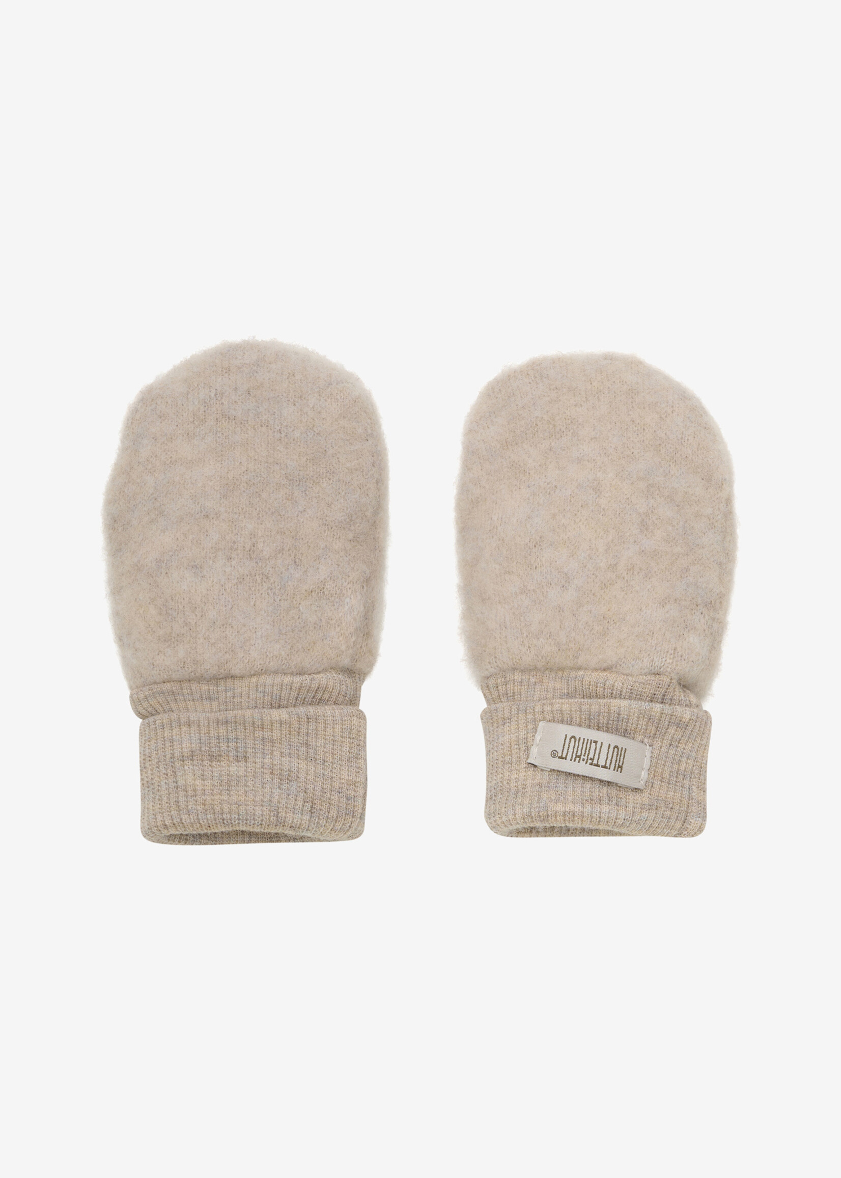 Huttelihut HUTTEliHUT | Mittens Wool Fleece 2-layer – Camel Melange