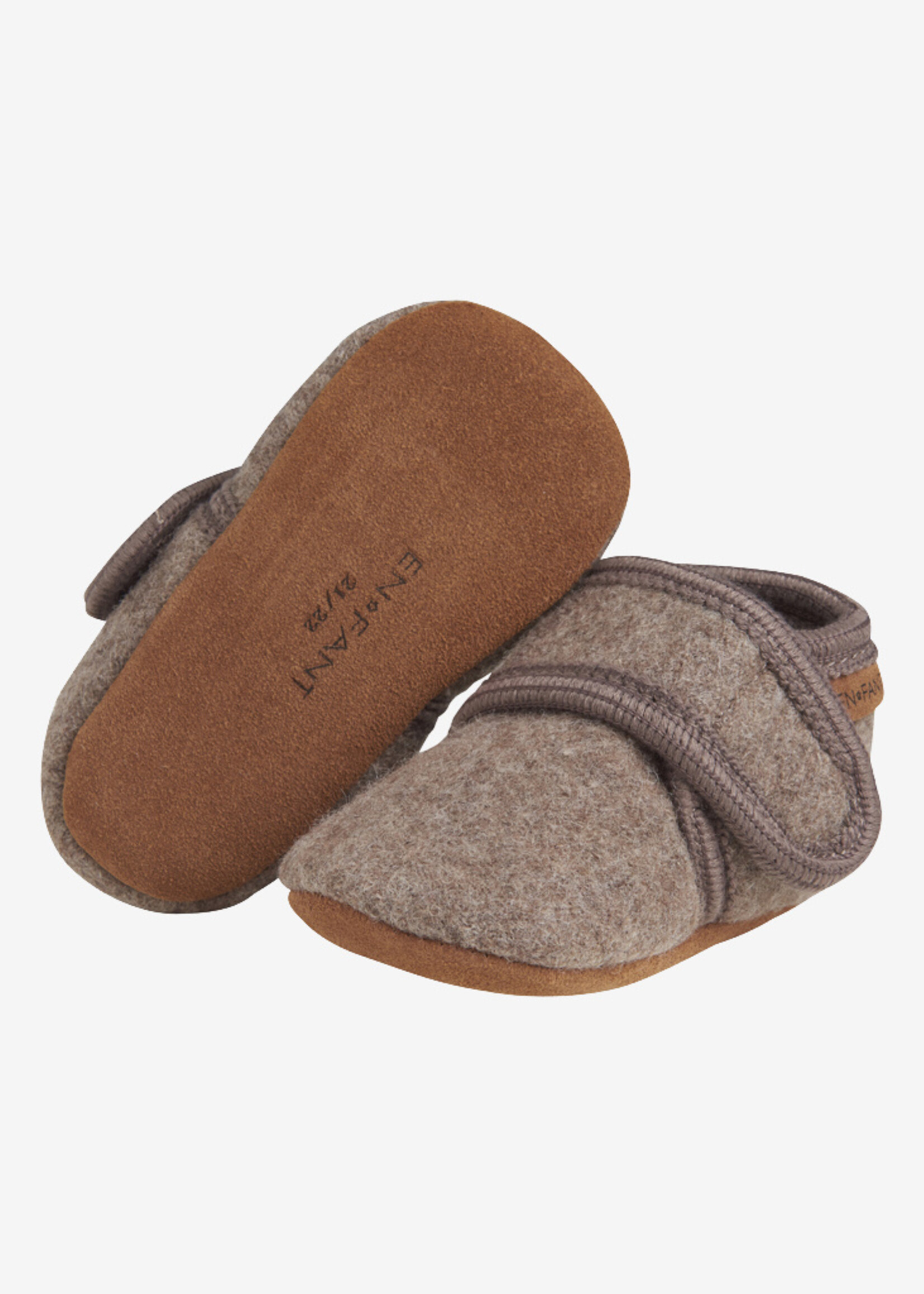 En Fant En Fant | Baby Wool slippers – Walnut