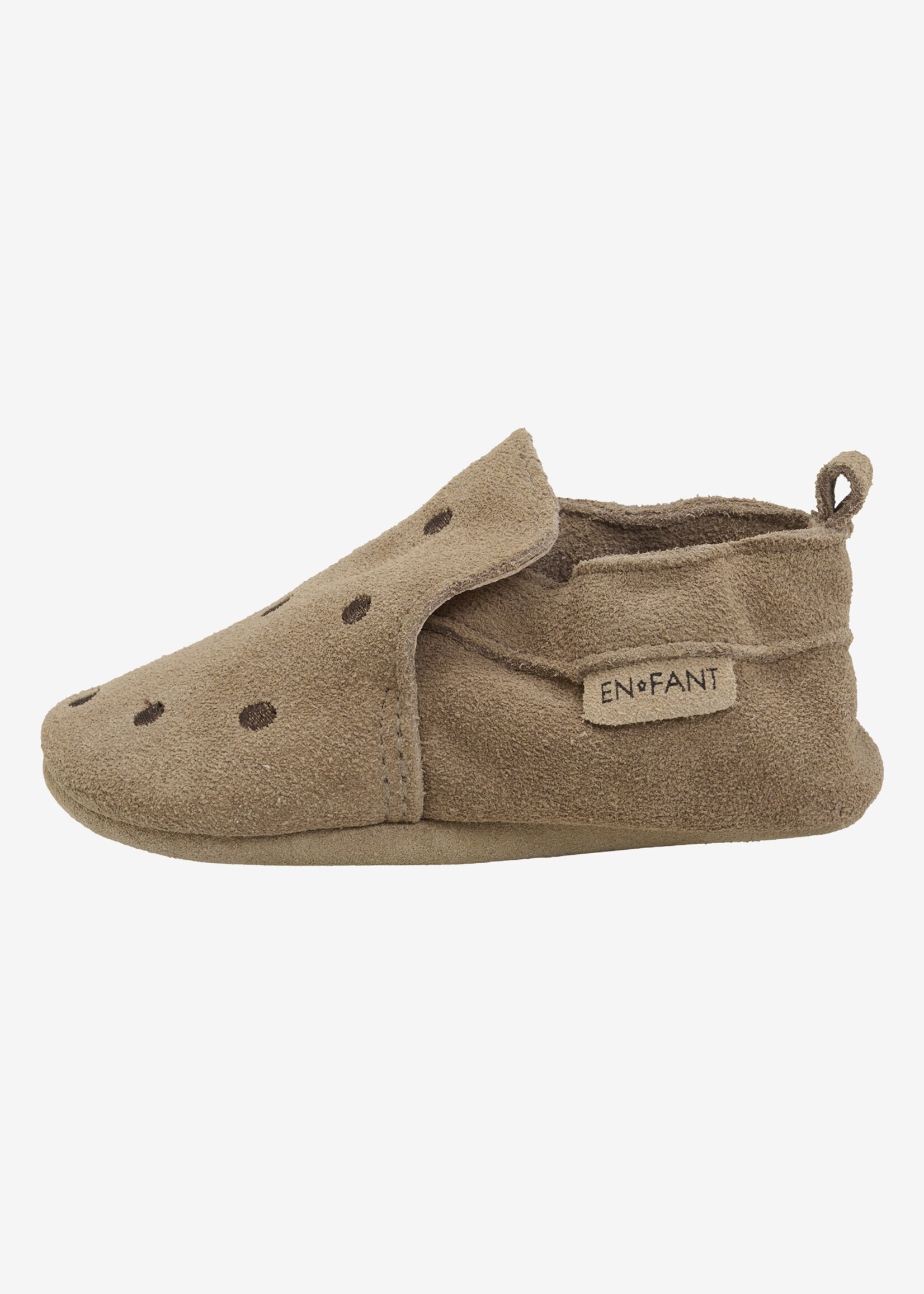 En Fant En Fant | Slippers Suede Emb. – Pine Bark