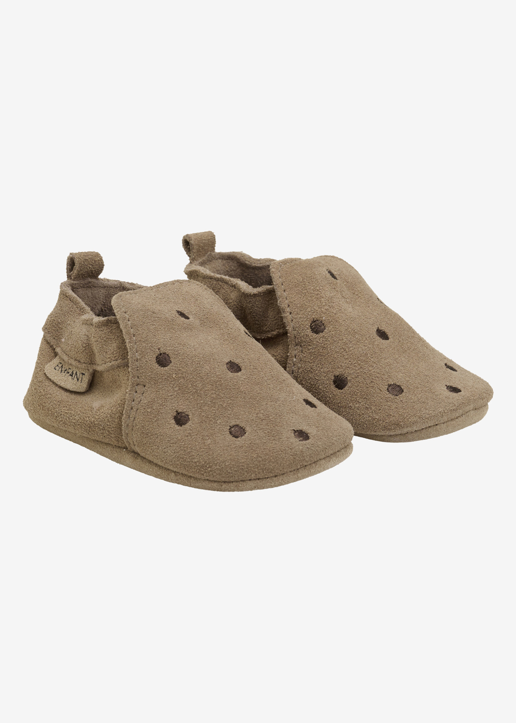 En Fant En Fant | Slippers Suede Emb. – Pine Bark