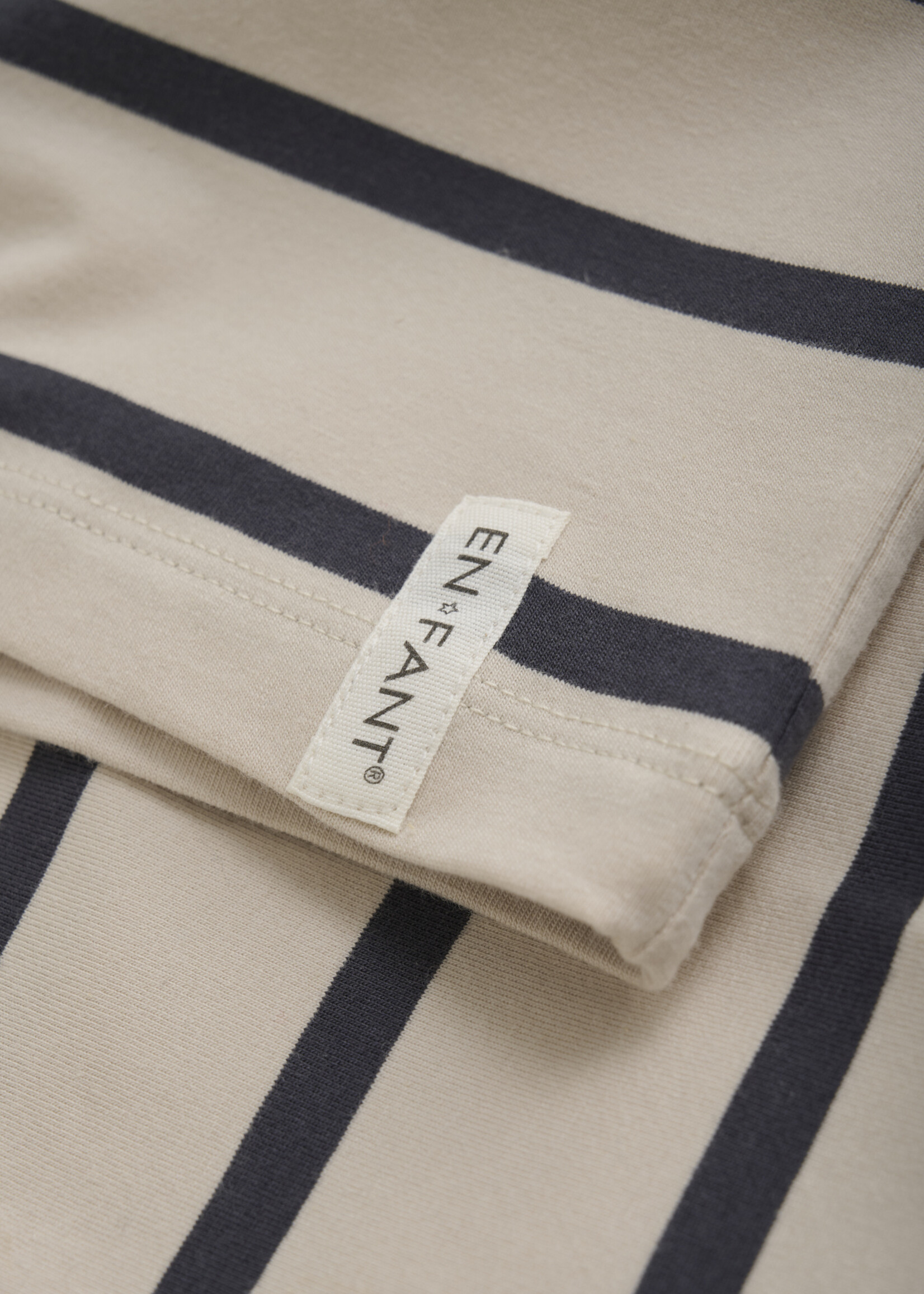 En Fant En Fant | T-shirt LS Stripe Oversize – Ebony