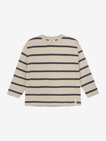 En Fant En Fant | T-shirt LS Stripe Oversize – Ebony