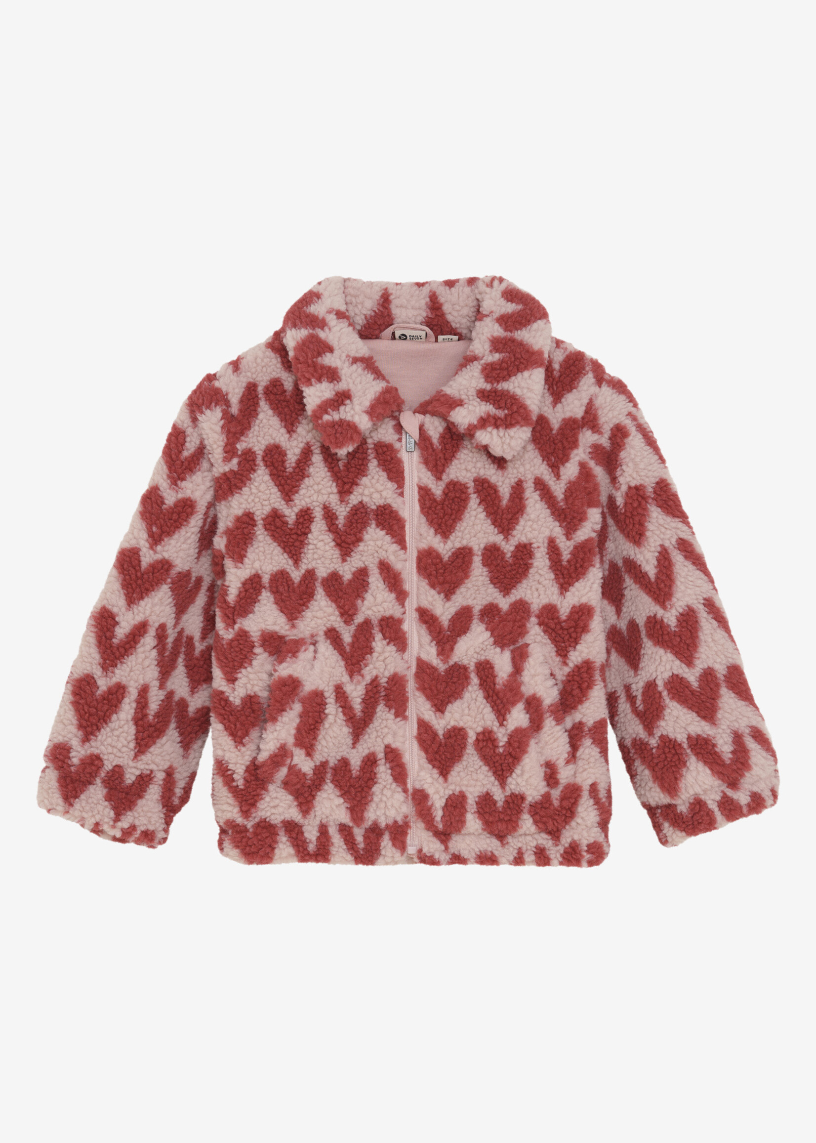 Daily7 Daily7 | Teddy Jacket Heart - Rose
