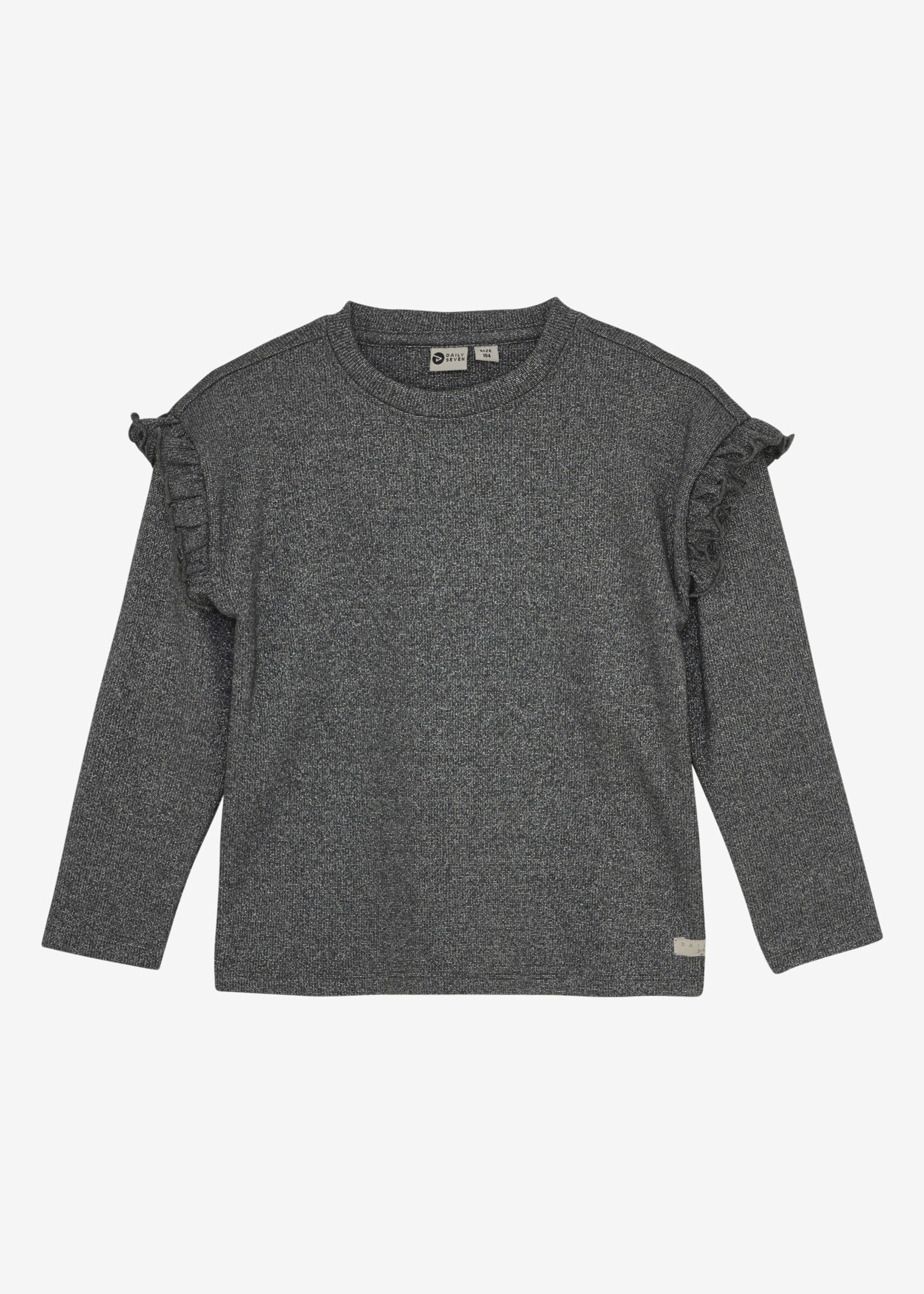 Daily7 Daily7 | T-shirt Longsleeve Ruffle - Grey