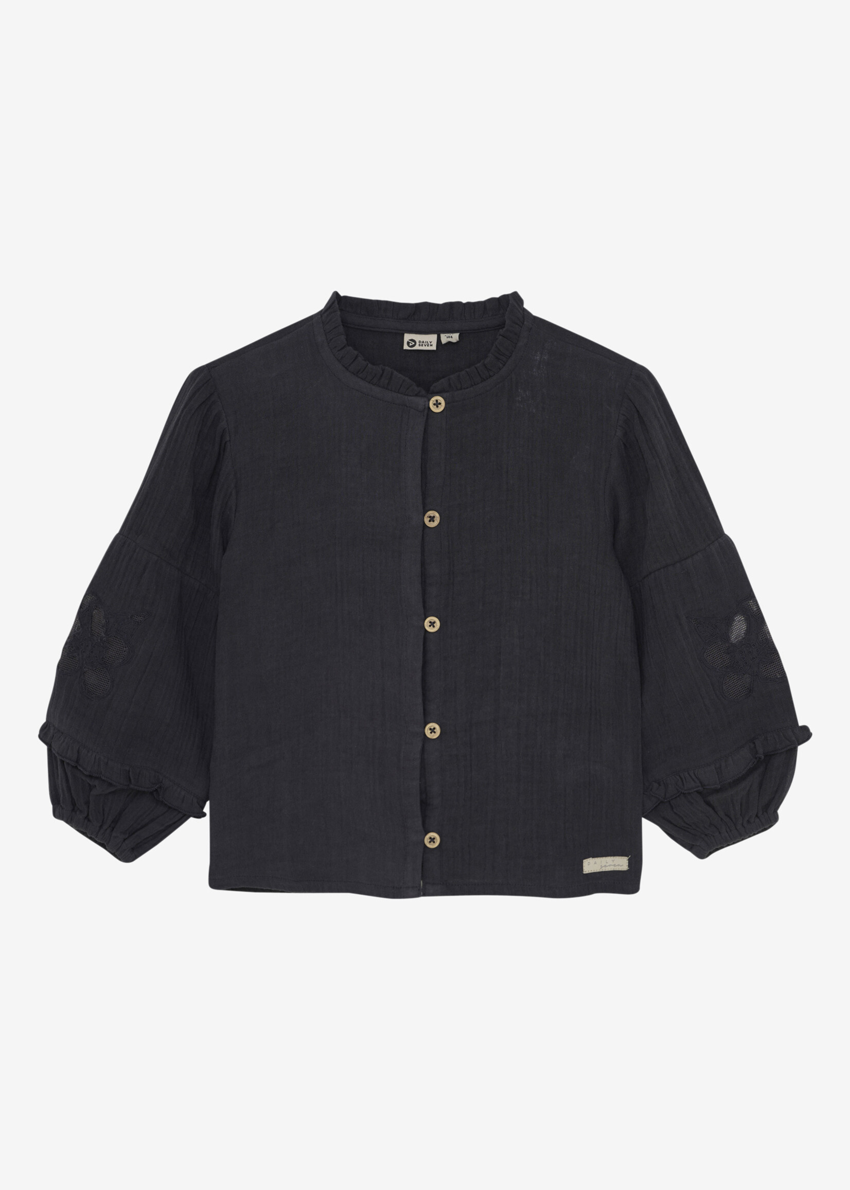 Daily7 Daily7 | Shirt Longsleeve Lace - Grey