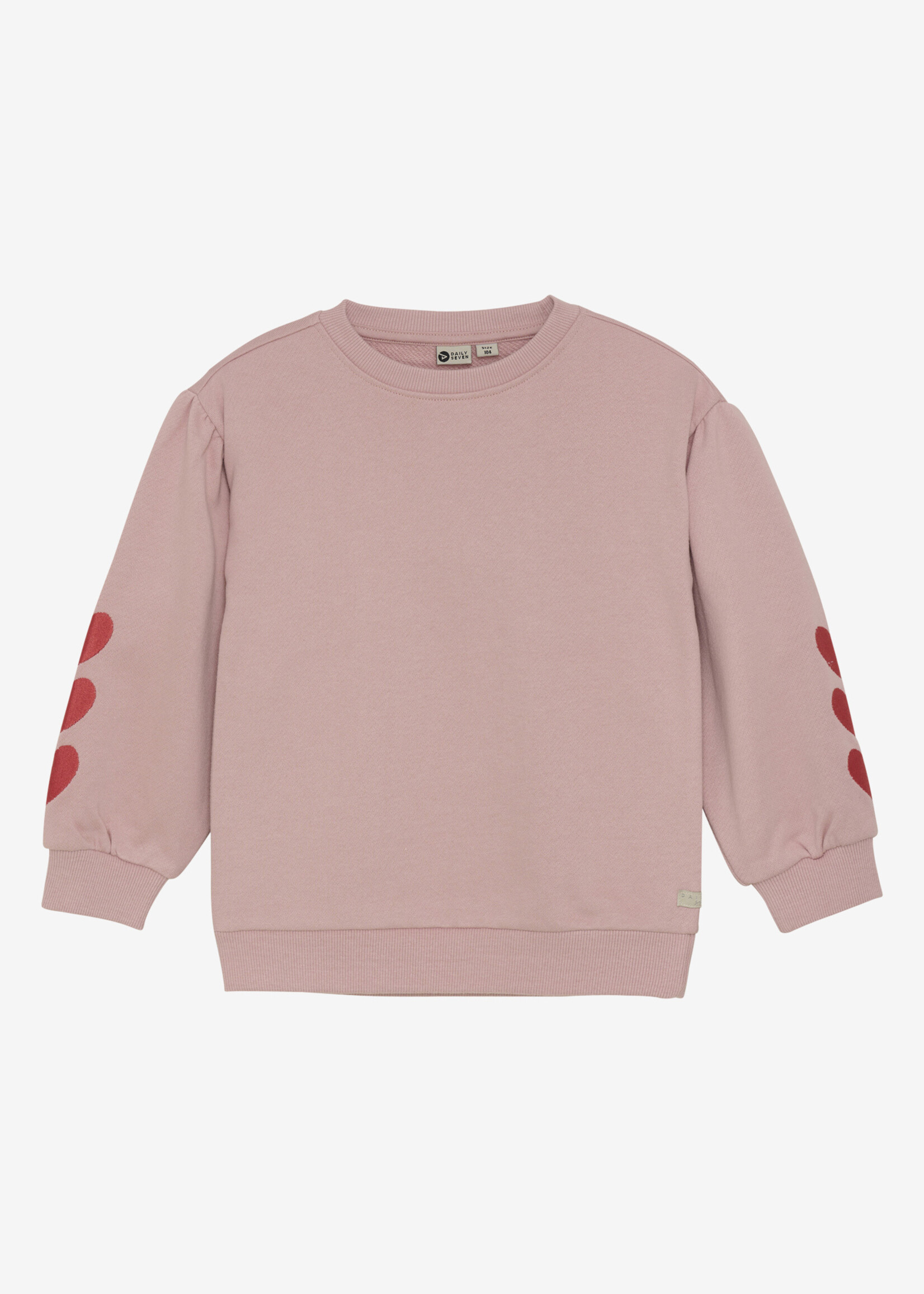 Daily7 Daily7 | Sweater Heart Embroidery - Rose