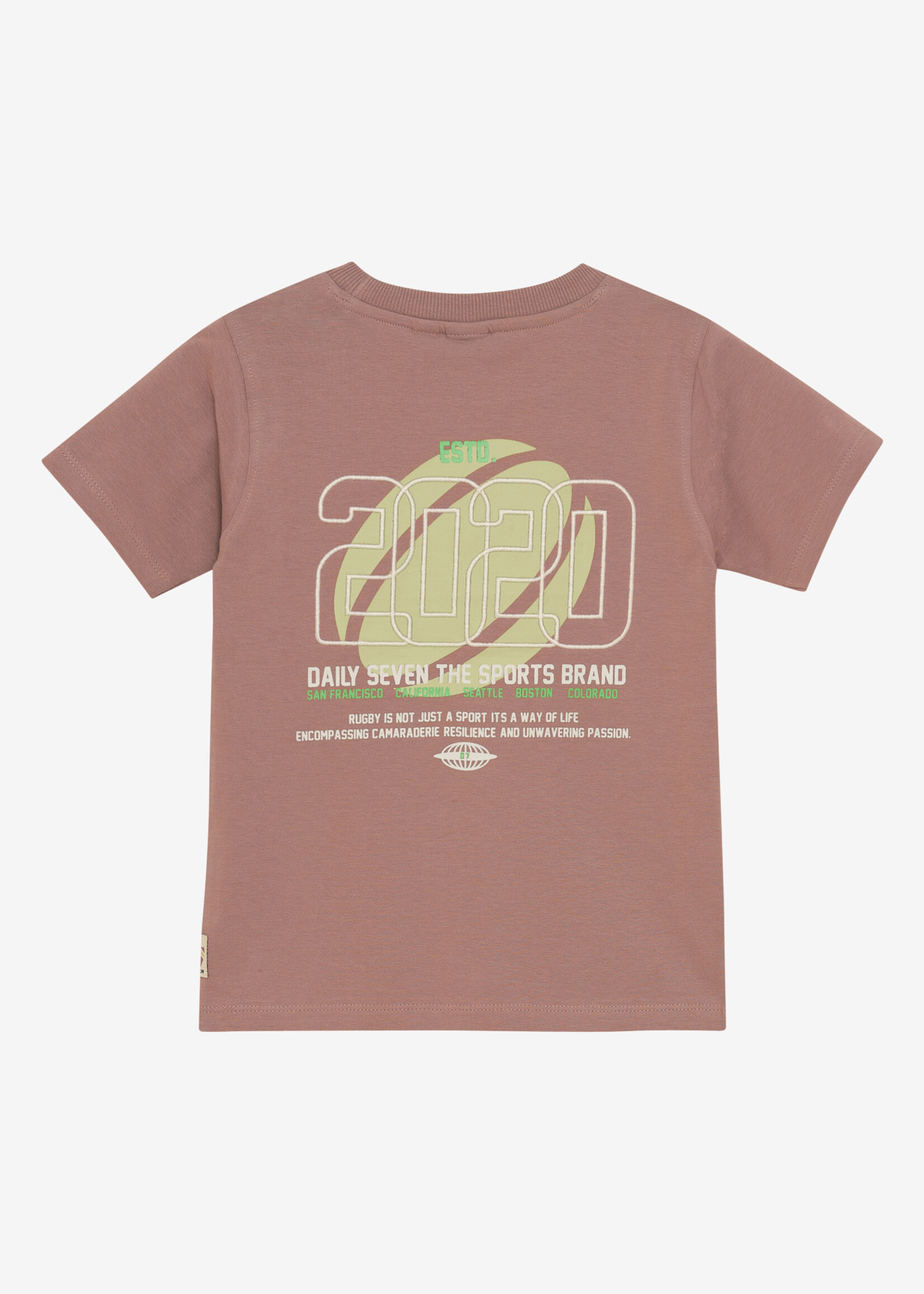 Daily7 Daily7 | T-shirt Backprint - Rose