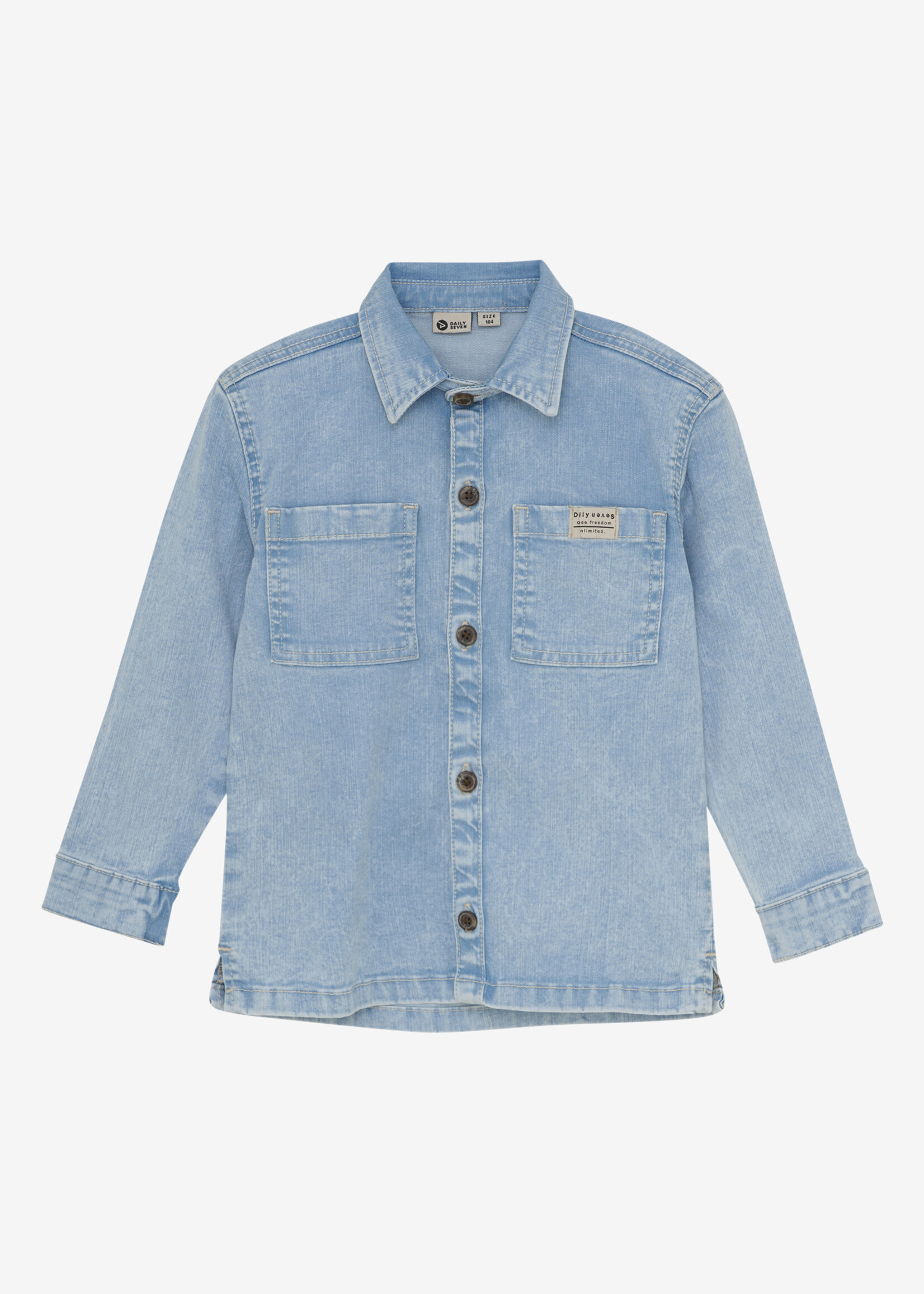 Daily7 Daily7 | Denim Shirt Backprint - Dark Navy