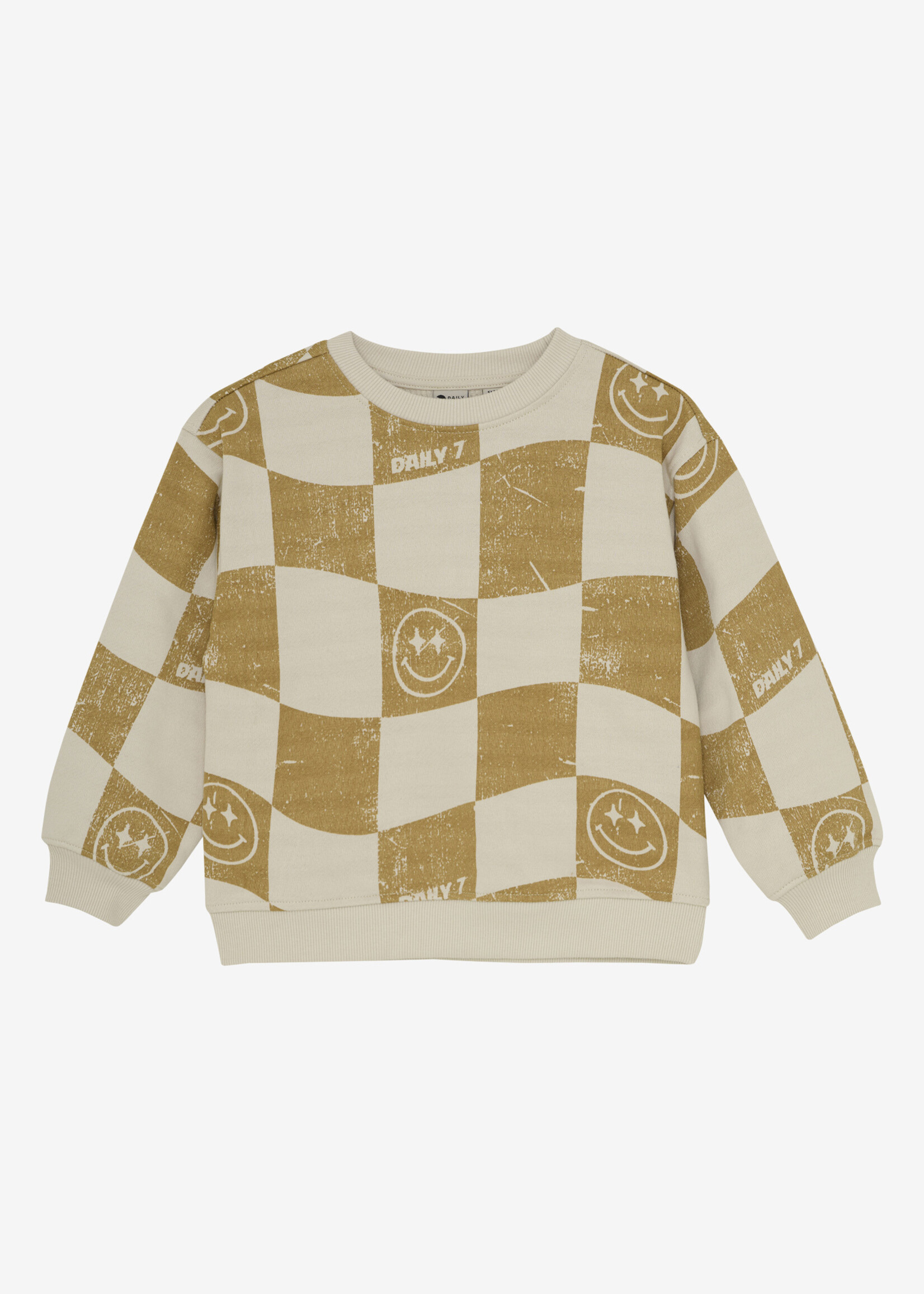 Daily7 Daily7 | Oversized Sweater Alloverprint - Sand