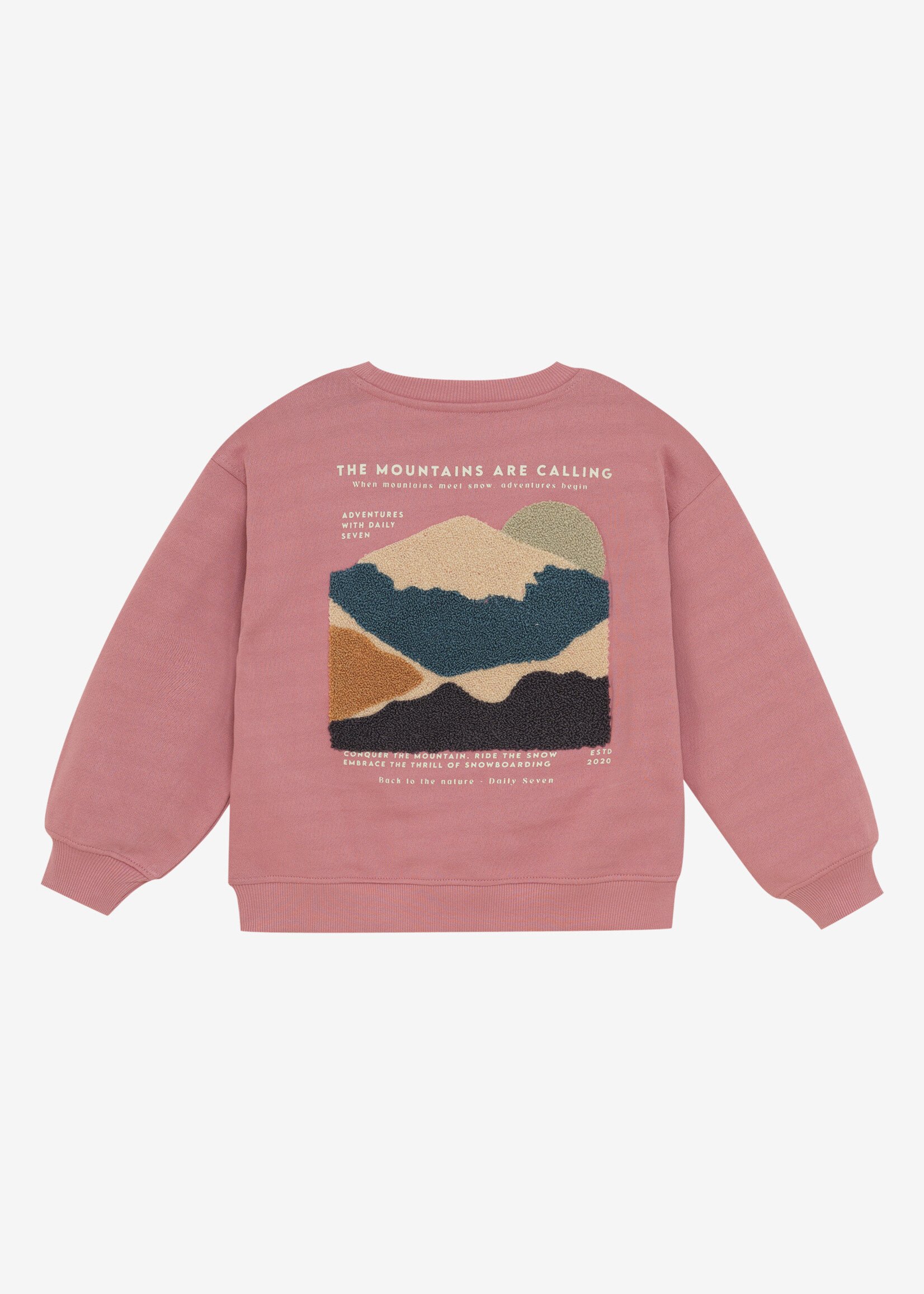 Daily7 Daily7 | Oversized Sweater Backprint - Red