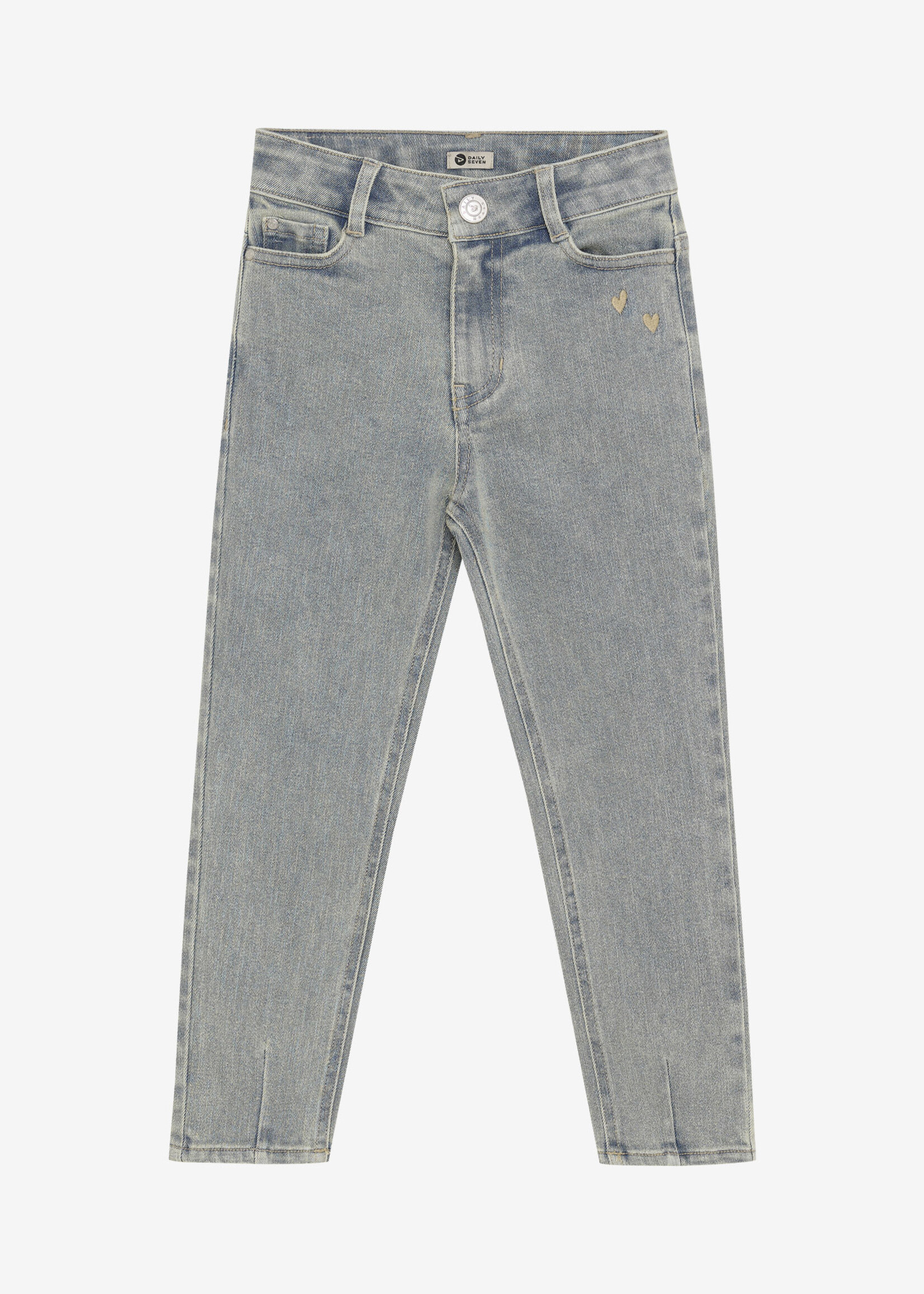 Daily7 Daily7 | 2500 Mom Fit Embroiderie - Blue