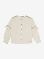 Daily7 Daily7 | Shirt Longsleeve Ruffle - White