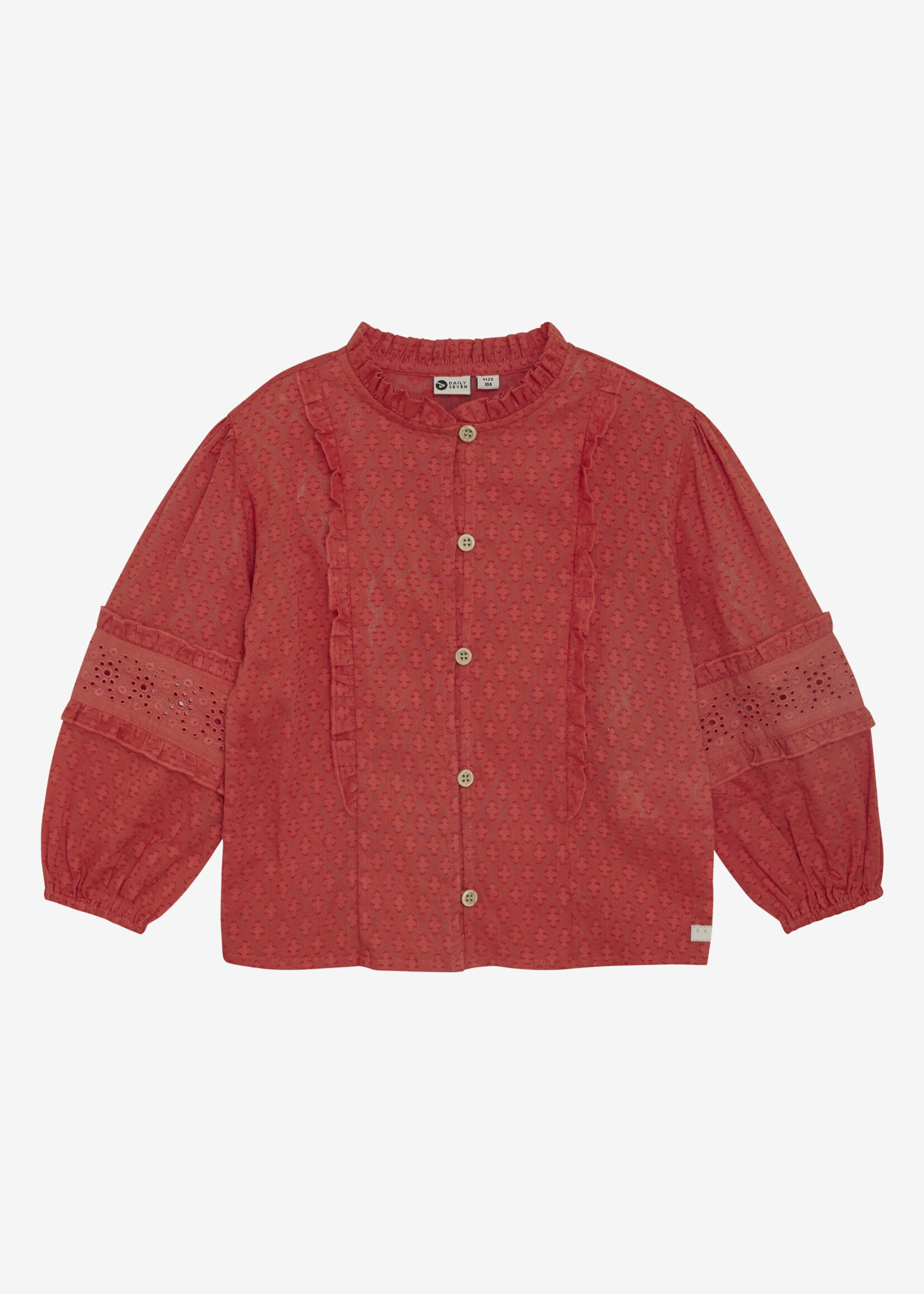 Daily7 Daily7 | Shirt Longsleeve Ruffle - Red