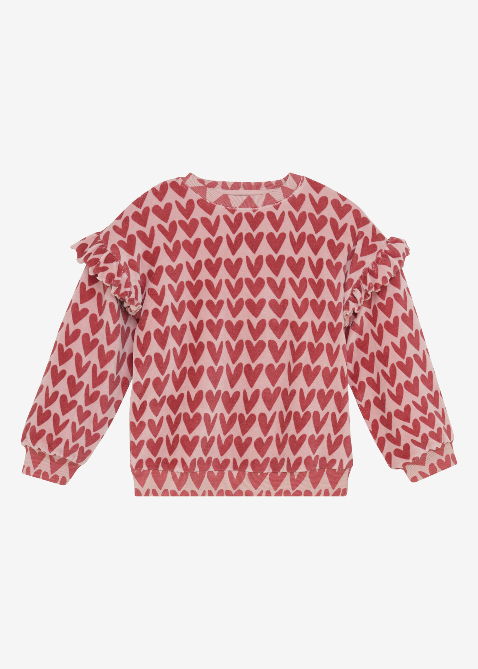 Daily7 Daily7 | Sweater Heart Print - Rose