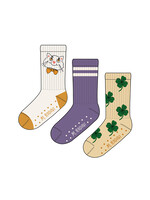 Mini Rodini MINI RODINI | Cat 3-pack anti-slip socks - Multi