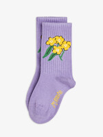 Mini Rodini MINI RODINI | Alpine flowers 1-pack socks - Purple
