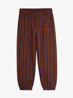 Mini Rodini MINI RODINI | VERTICAL STRIPE AOP SWEATPANTS - Brown