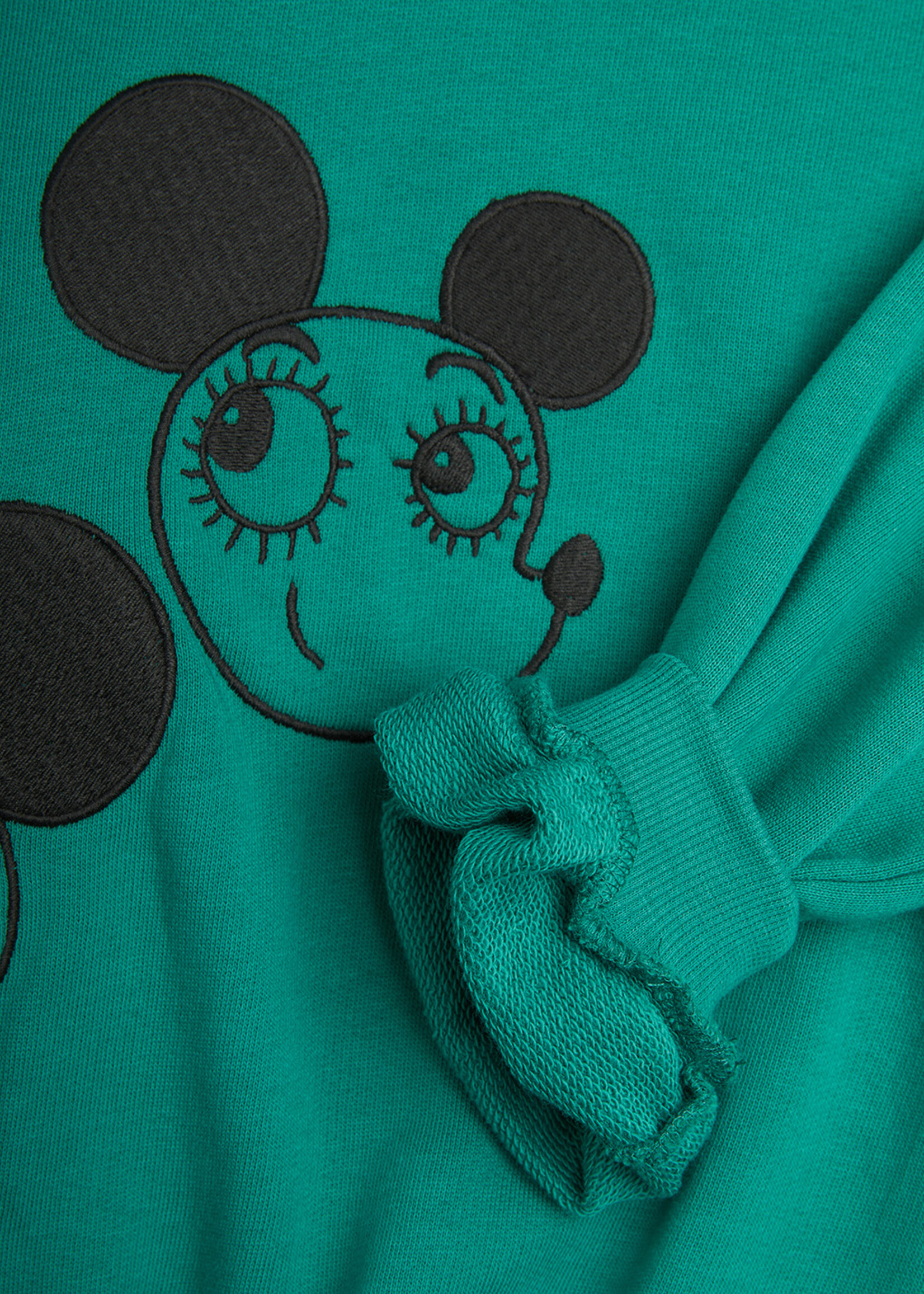Mini Rodini MINI RODINI | Ritzratz emb sweatshirt – Green
