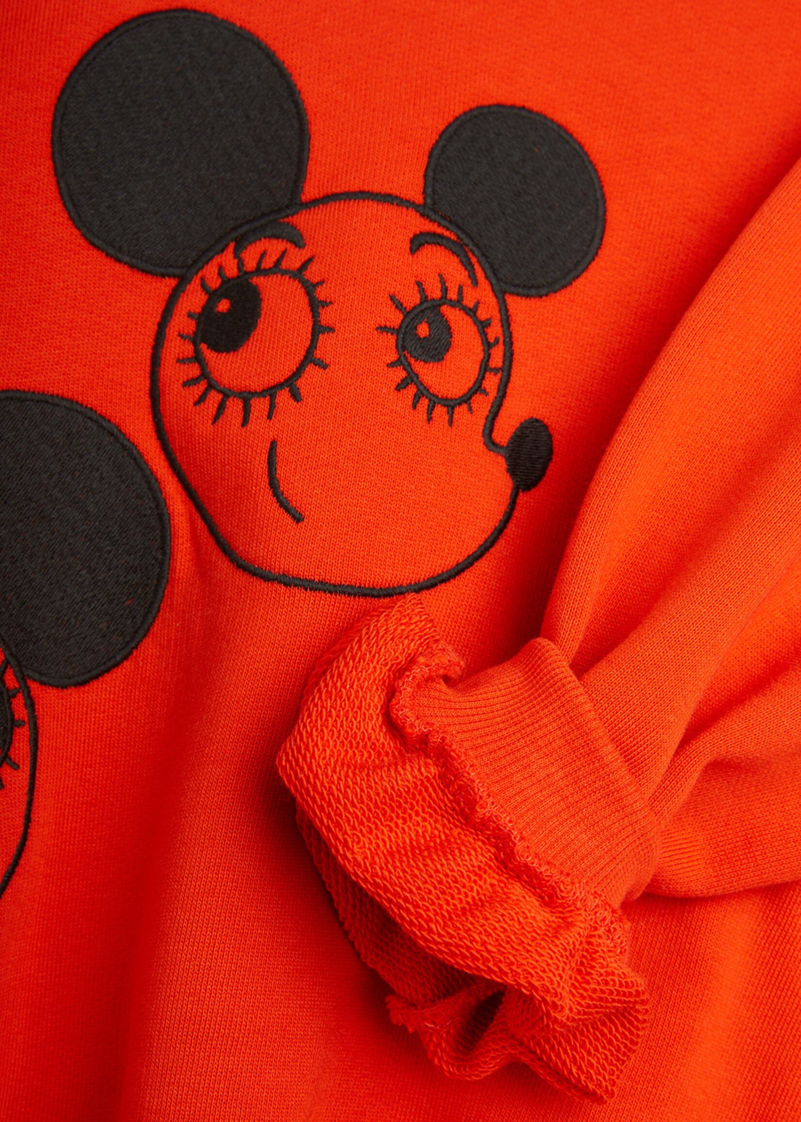 Mini Rodini MINI RODINI | Ritzratz emb sweatshirt – Red