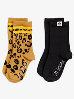 Mini Rodini MINI RODINI | BASIC LEOPARD 2-PACK SOCKS