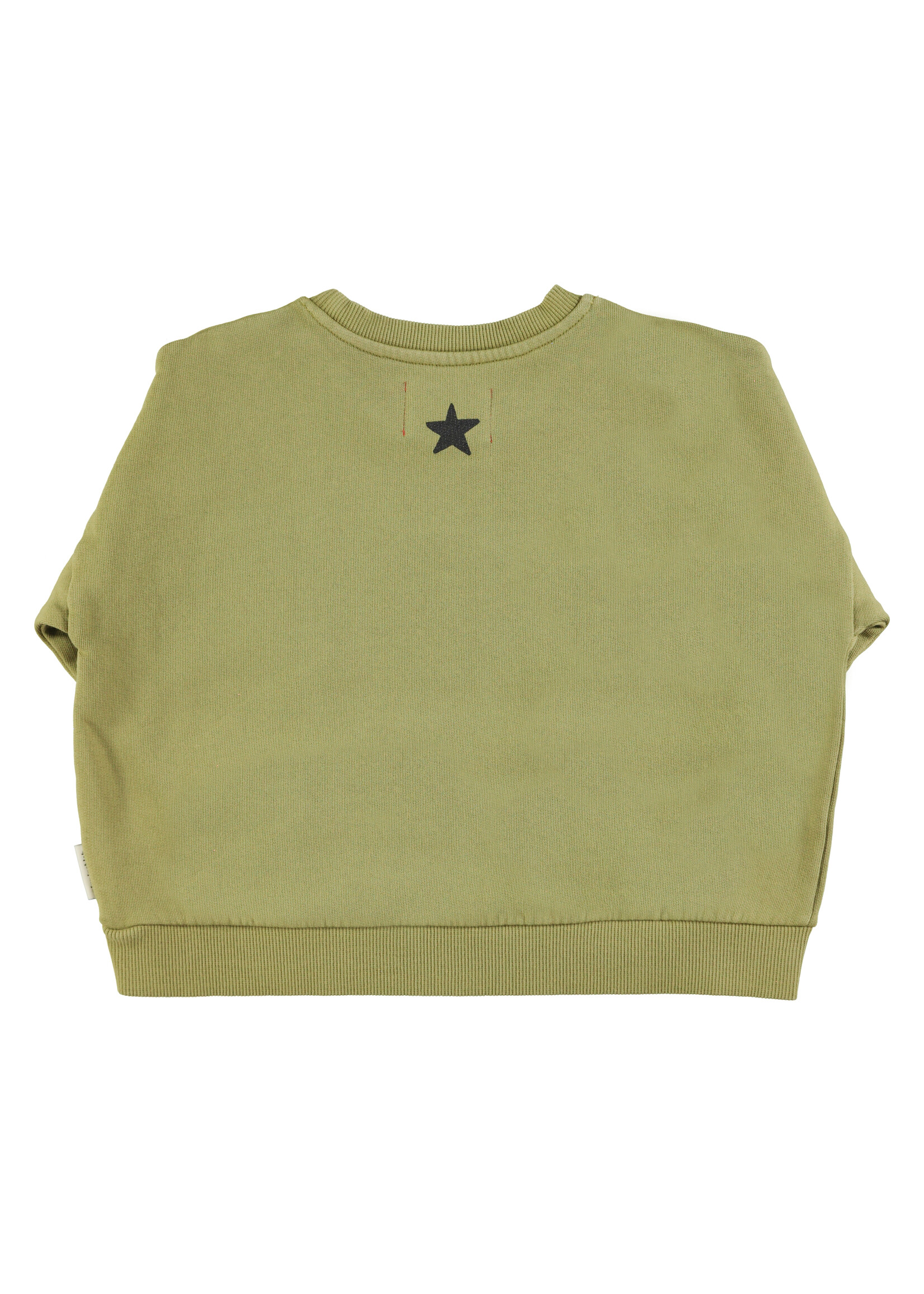 Piupiuchick Piupiuchick | Sweatshirt - Olive w. tiger print