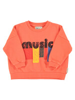 Piupiuchick Piupiuchick | Sweatshirt - Orange w. music print