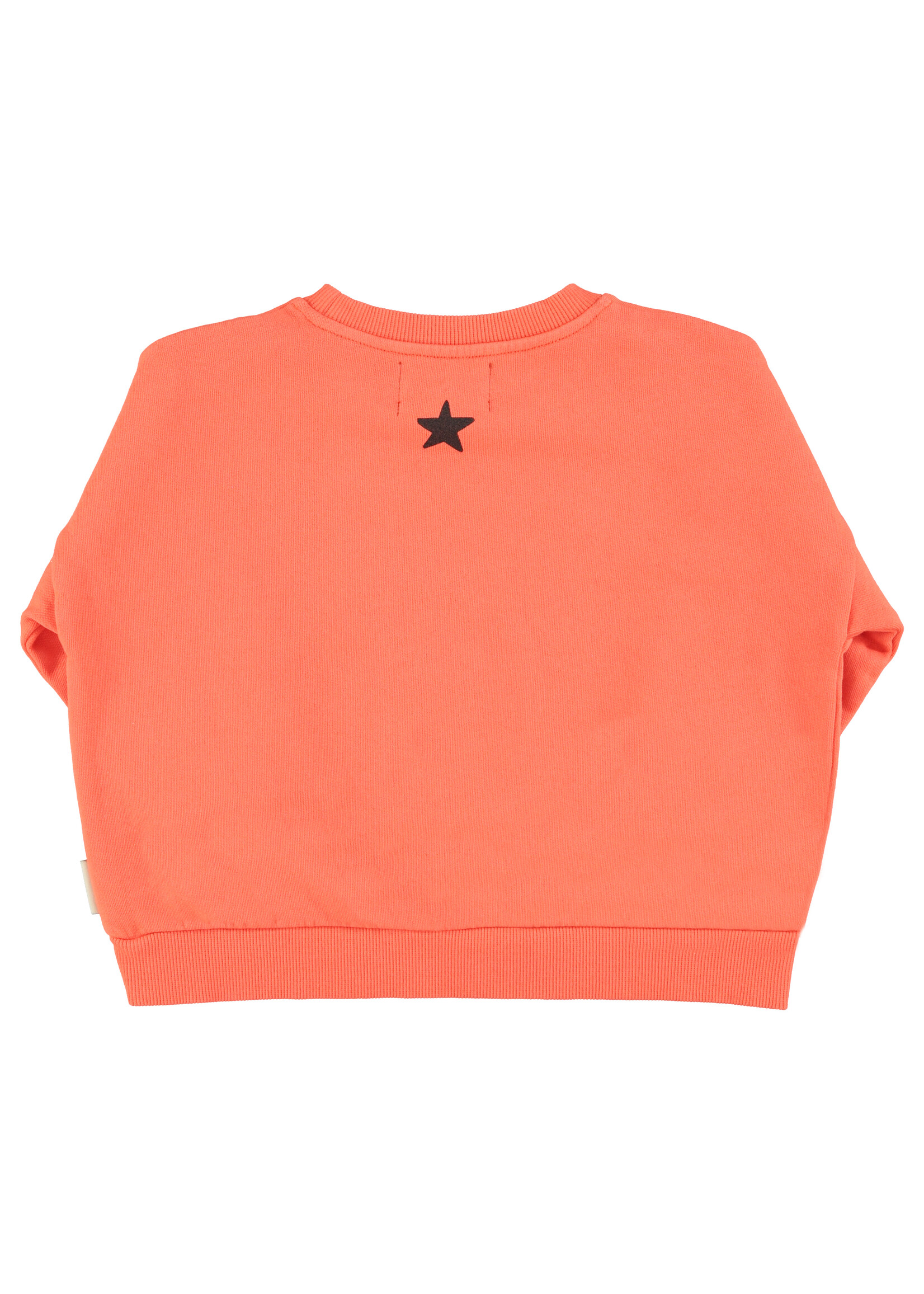 Piupiuchick Piupiuchick | Sweatshirt - Orange w. music print