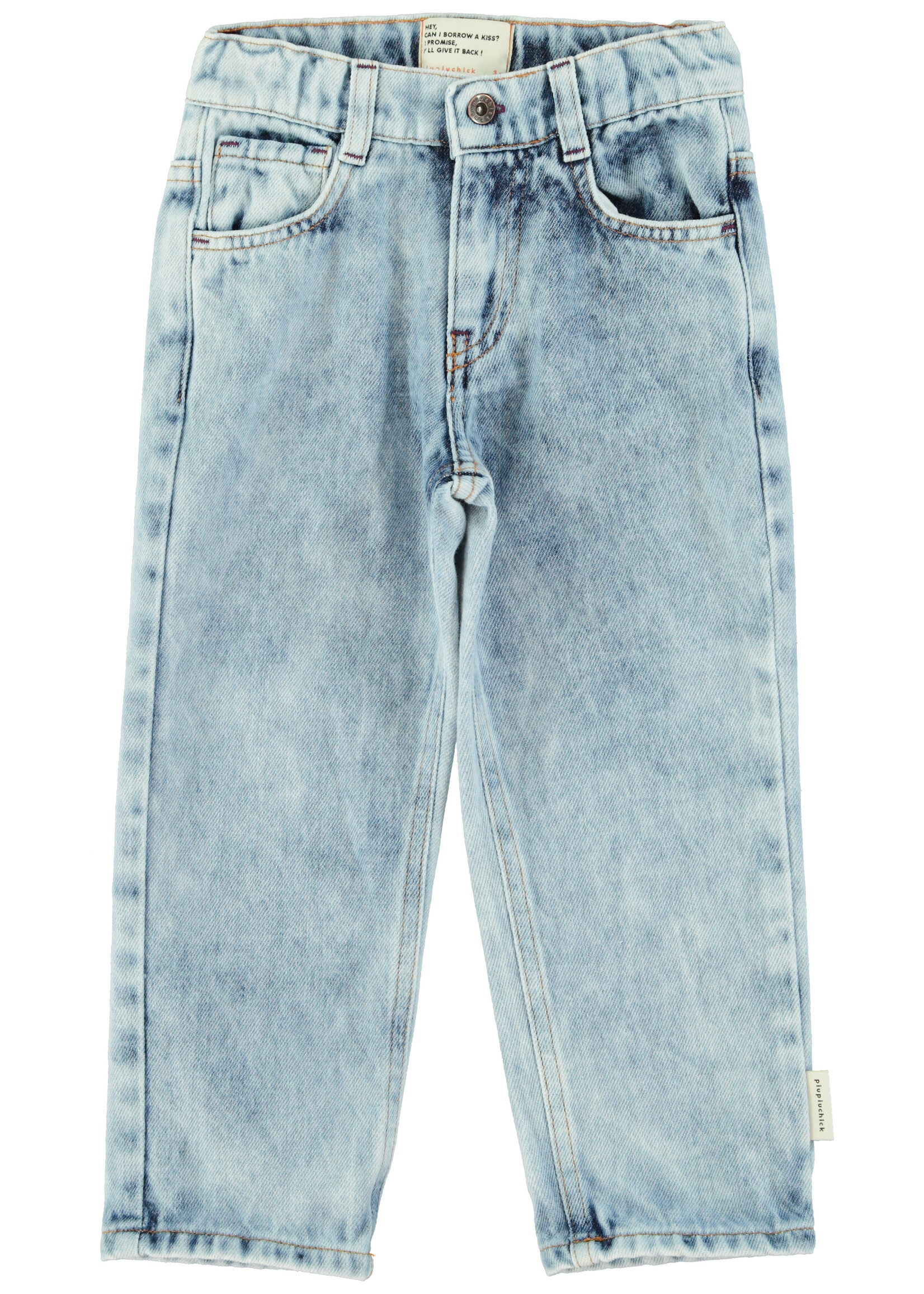 Piupiuchick Piupiuchick | Unisex trousers - Washed blue denim