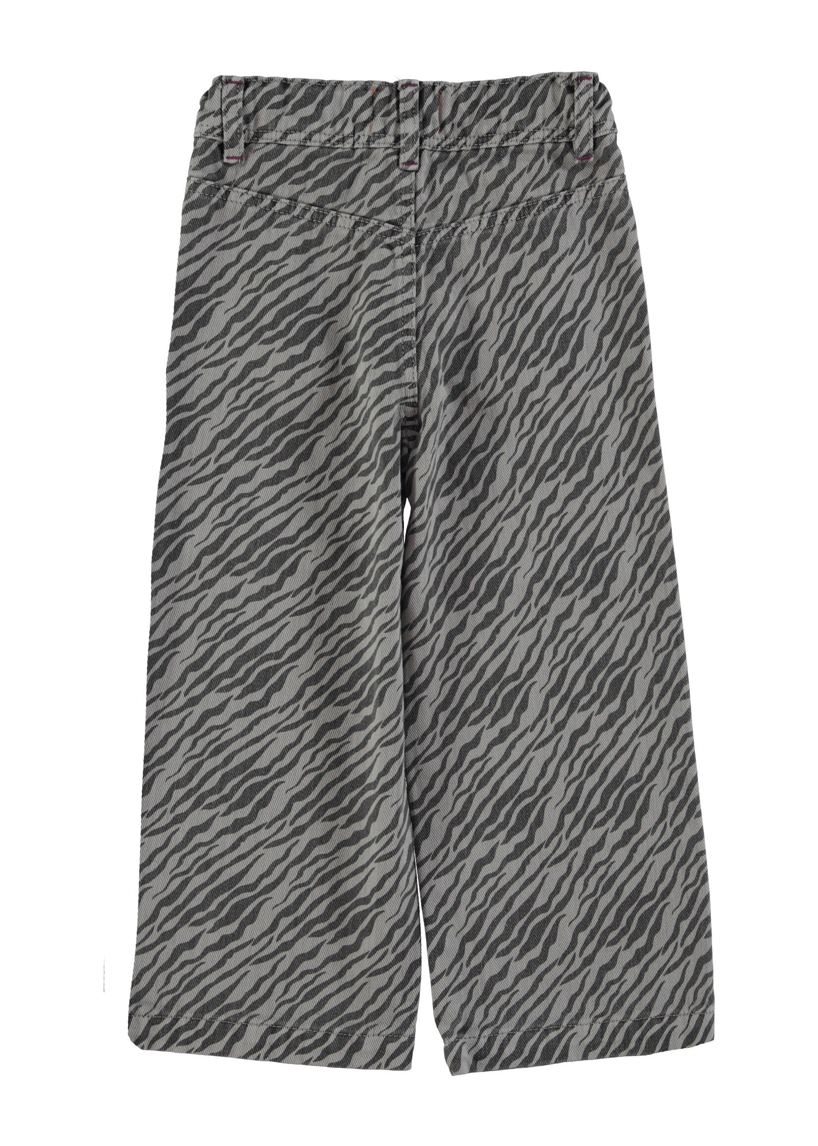 Piupiuchick Piupiuchick | Flare trousers - Grey w. zebra print