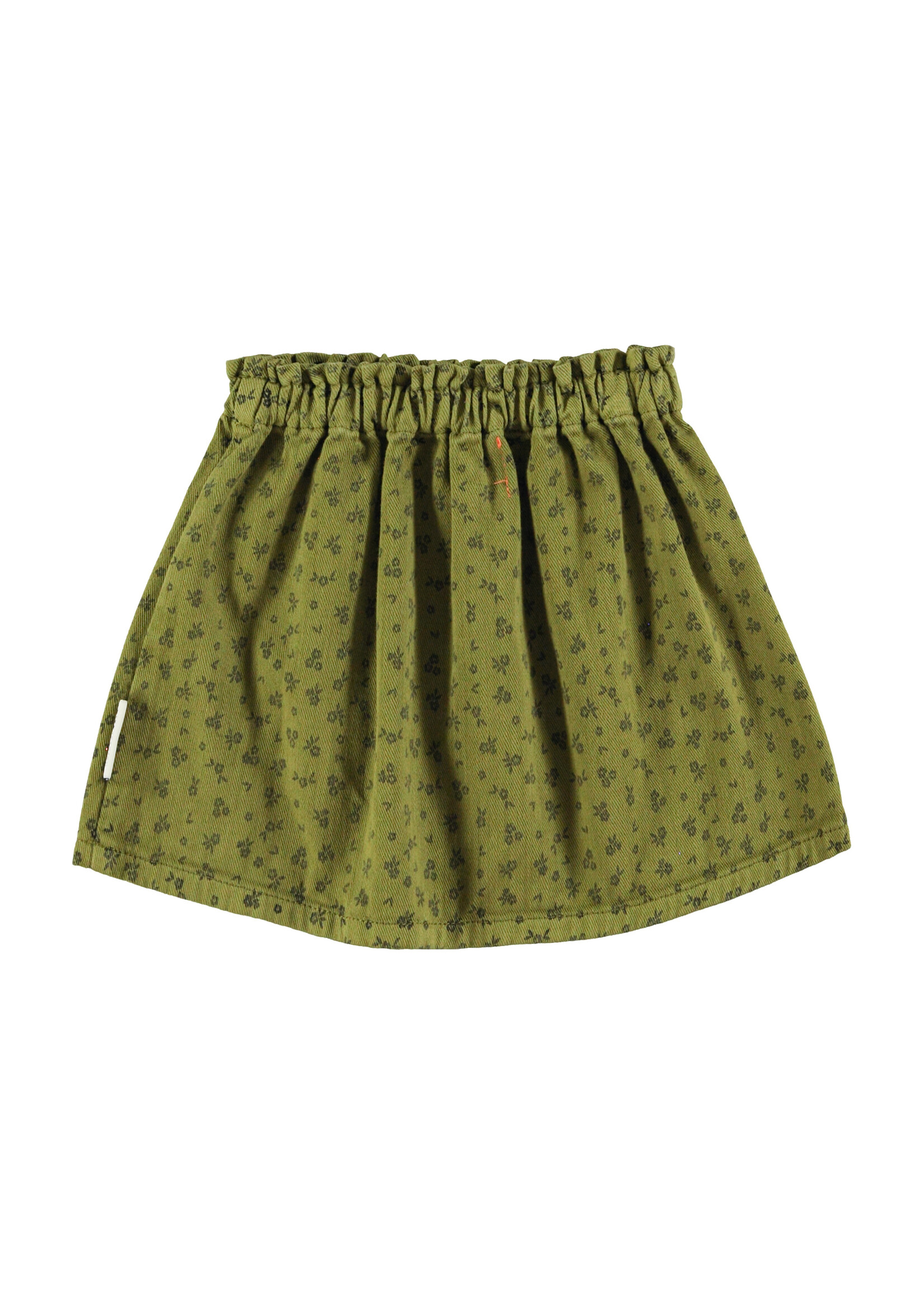 Piupiuchick Piupiuchick | Short skirt - Khaki w. black flowers