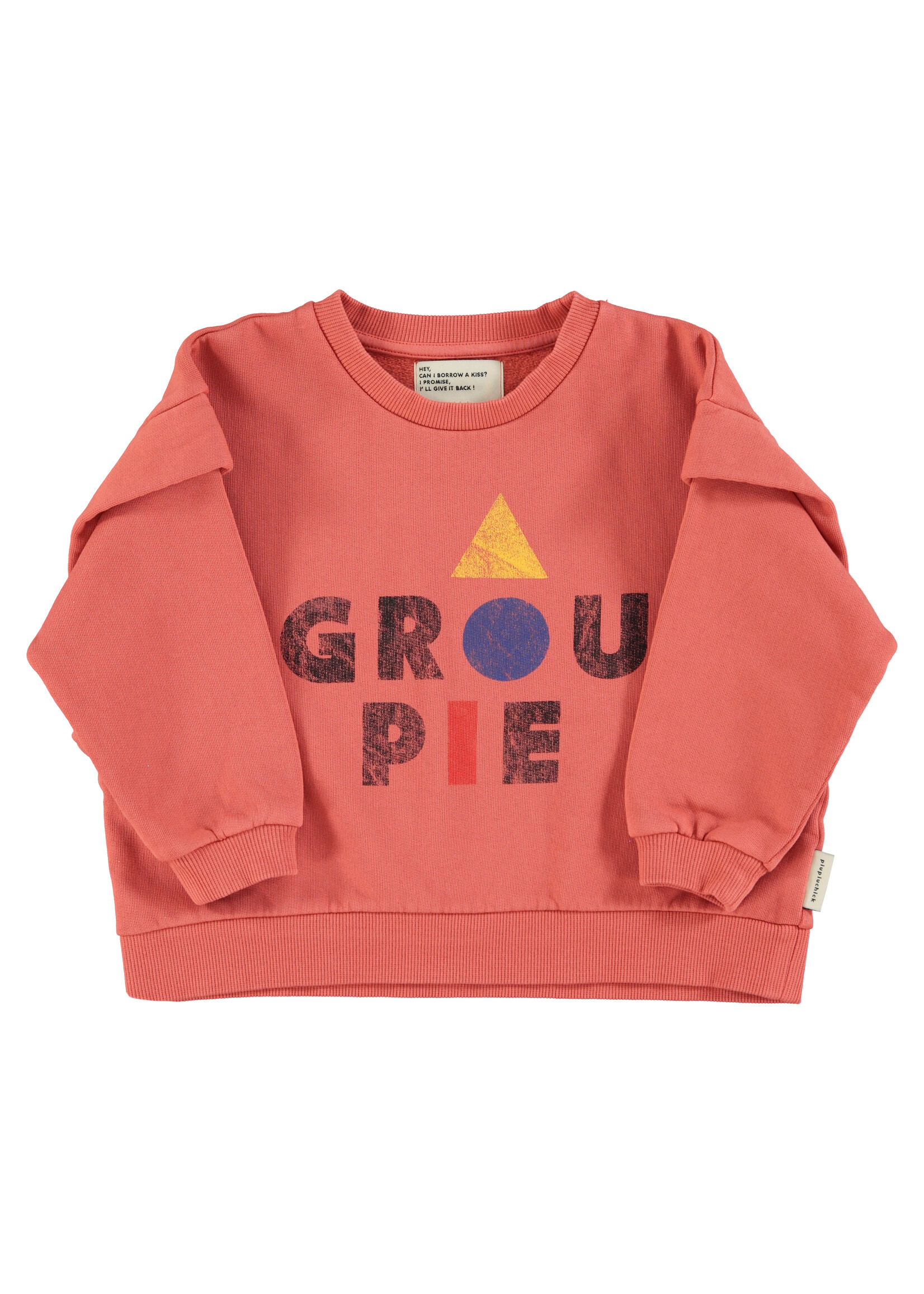 Piupiuchick Piupiuchick | Sweatshirt - Pink w. groupie print