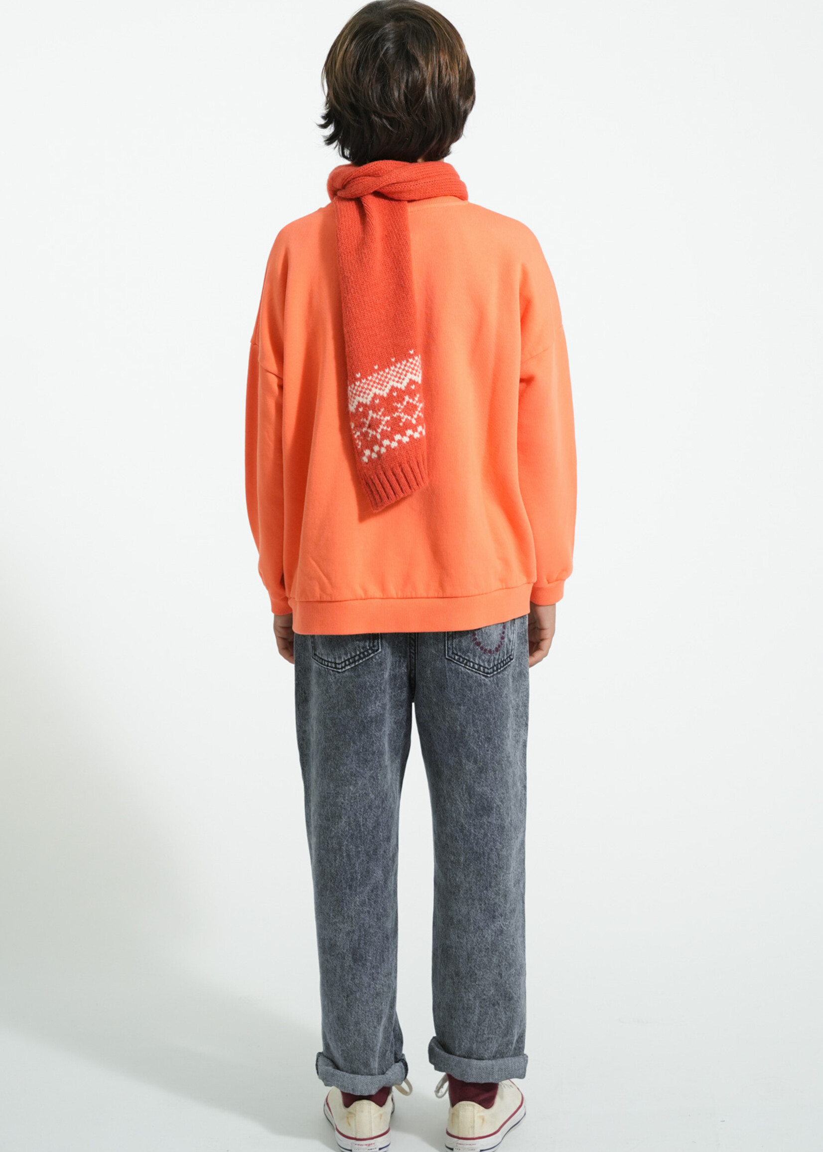 Piupiuchick Piupiuchick | Sweatshirt - Orange w. music print