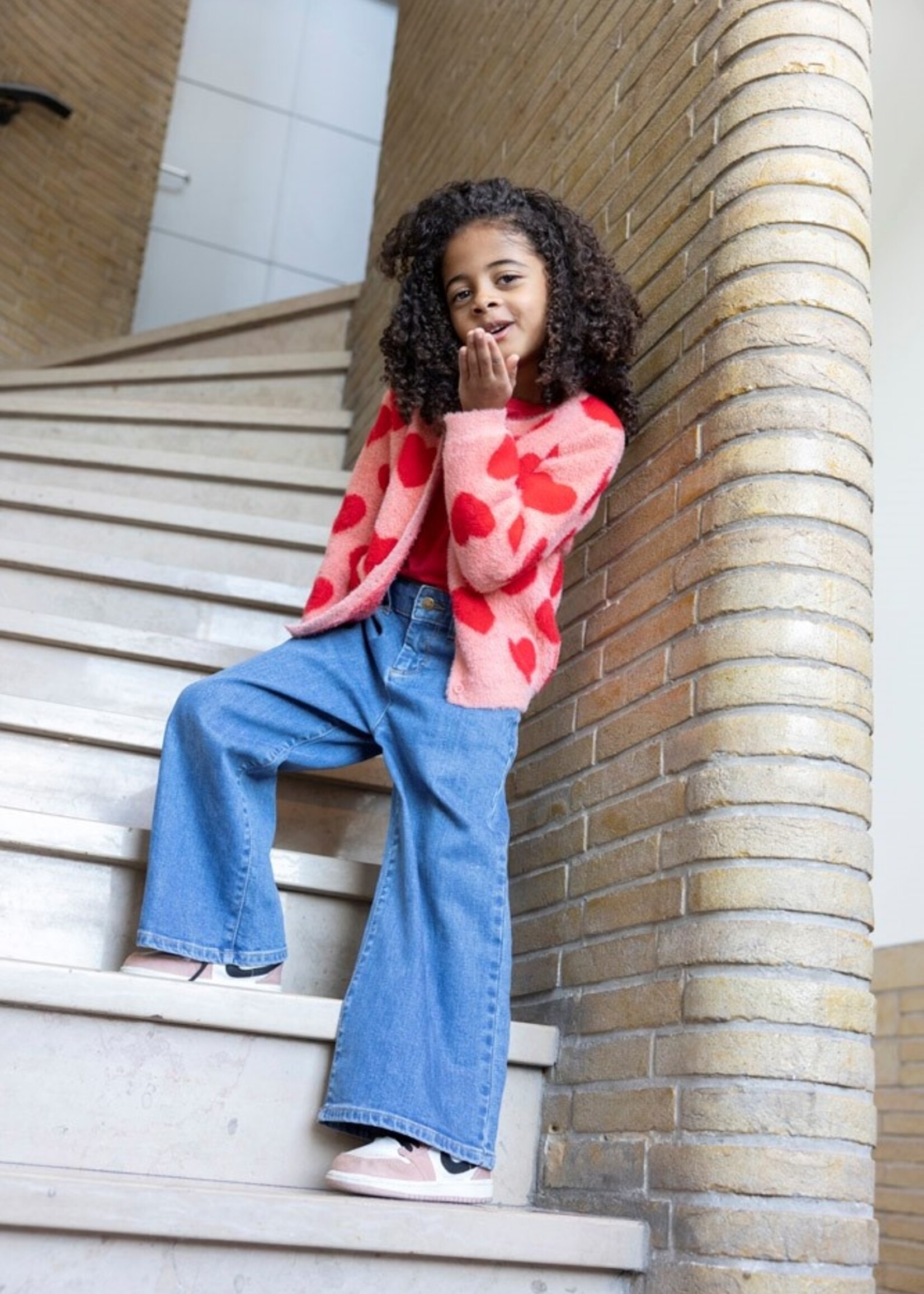 Jubel Jubel | Jeans wide leg - Winter Denims - m.Blauw denim